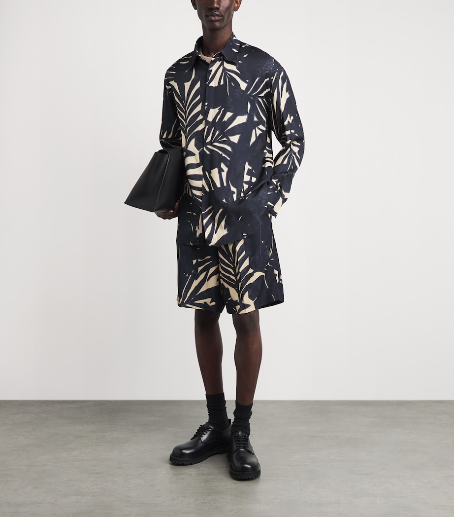 Emporio Armani Mens Printed Long-Sleeve Shirt Image 2