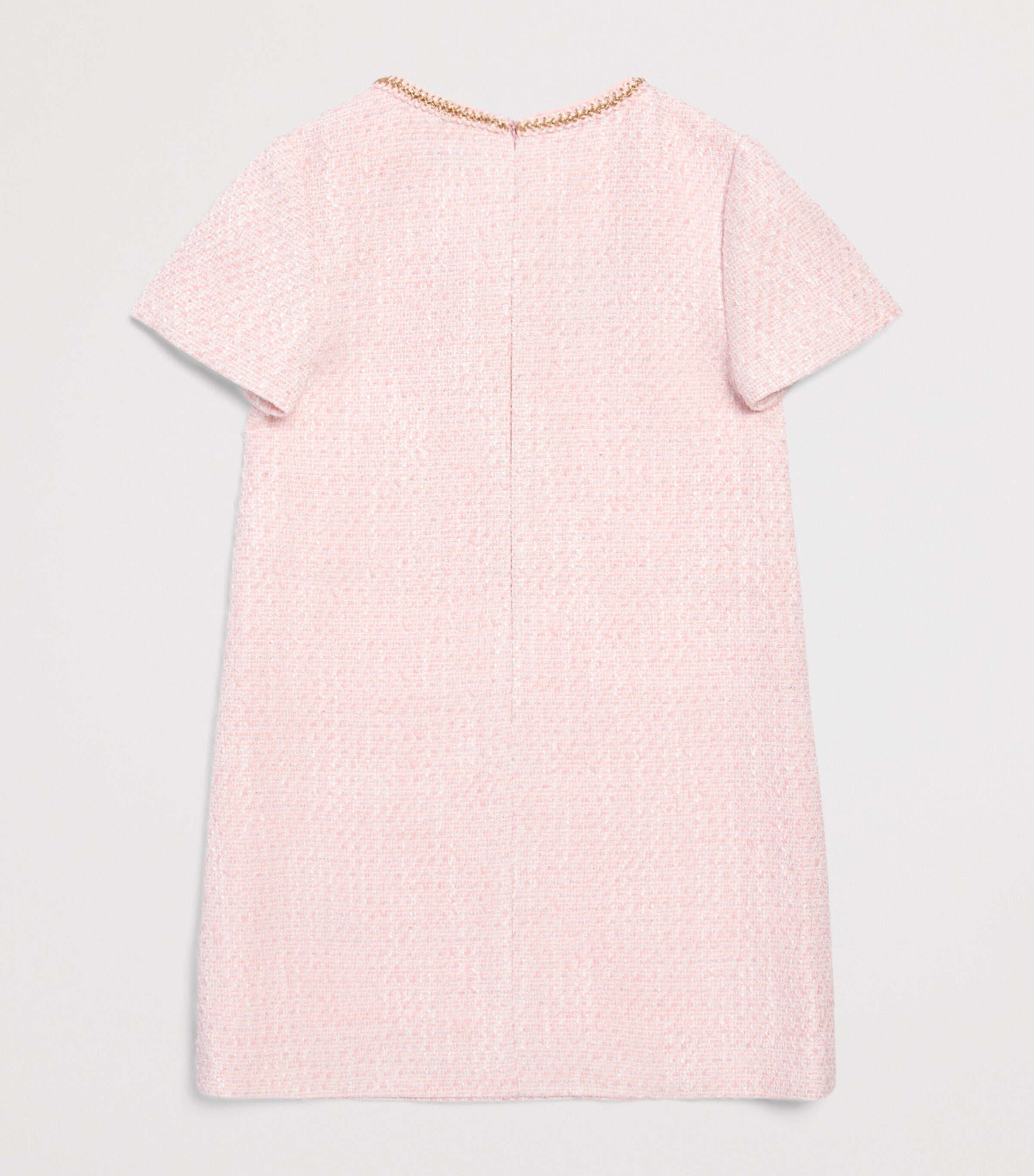 Self-Portrait Kids Boucle Dress (3-12 Years) Pink Image 2