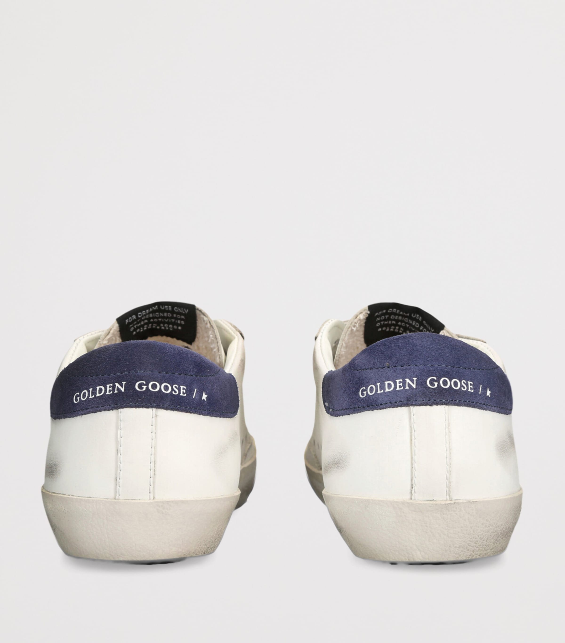 Leather Old School Sneakers WHITE/NAVY Image 2