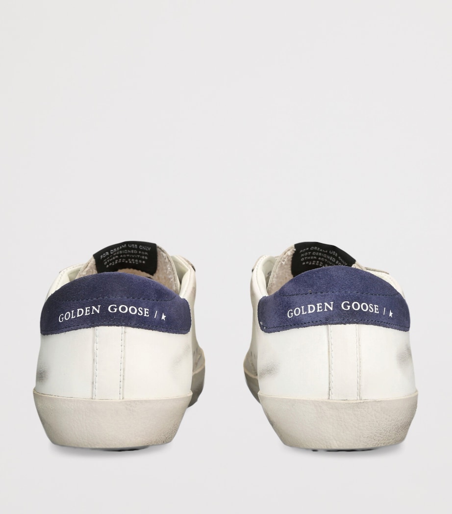 Leather Old School Sneakers WHITE/NAVY Image 2