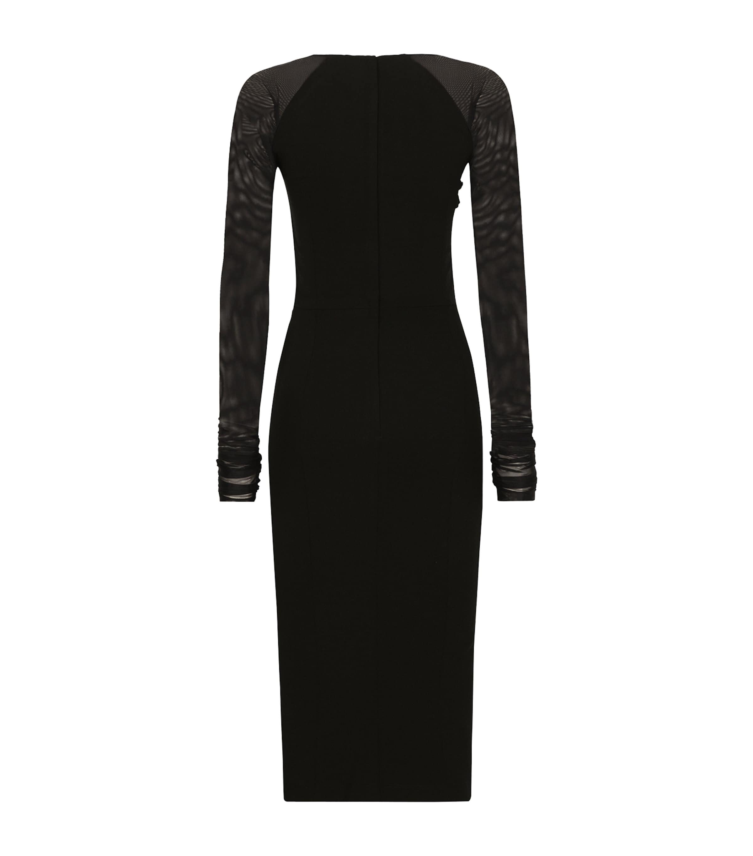 Rose Midi Dress N0000-BLACK Image 3