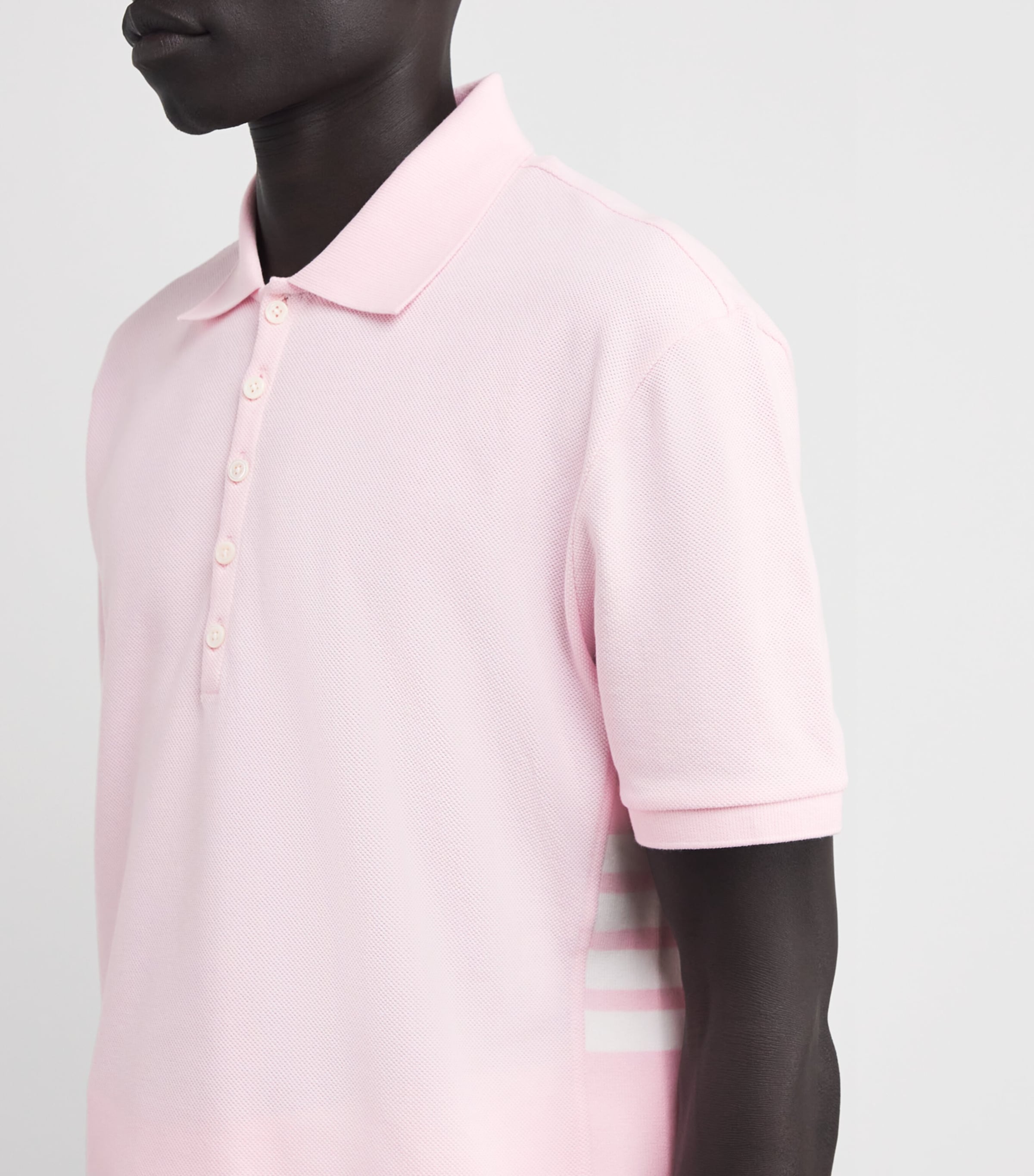 Cotton Appliqué Polo Shirt LT PINK Image 6