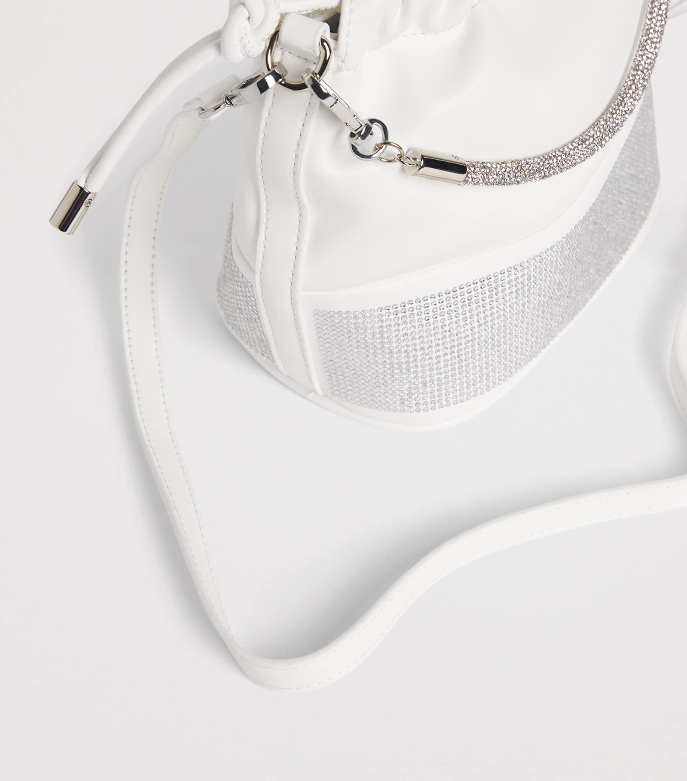 Monnalisa Embellished Bucket Bag Cream Image 4