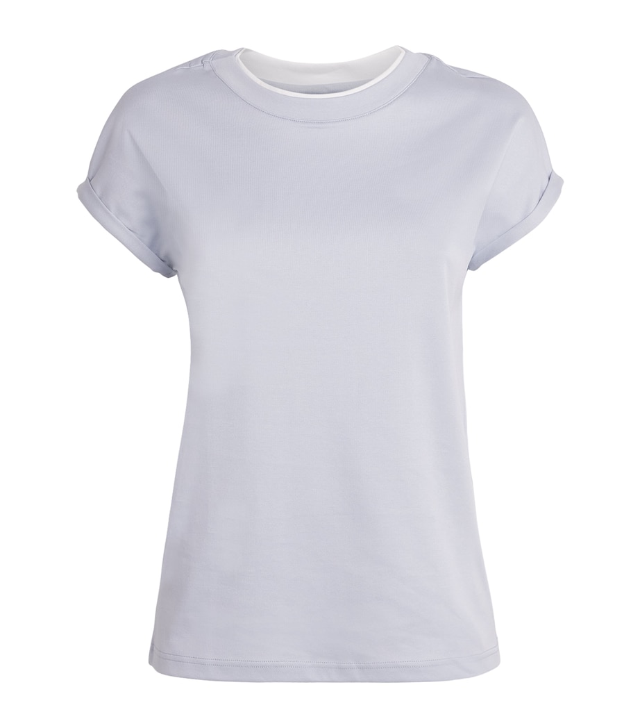 Eleventy Womens Cotton T-Shirt Nuvola, Bianco Image 1