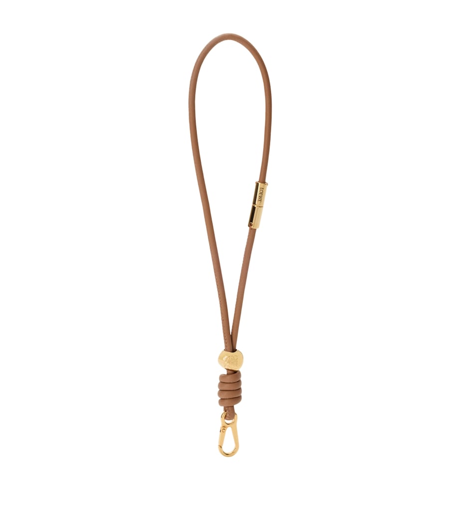 LOEWE Leather Wrist Strap Mocha Image 1