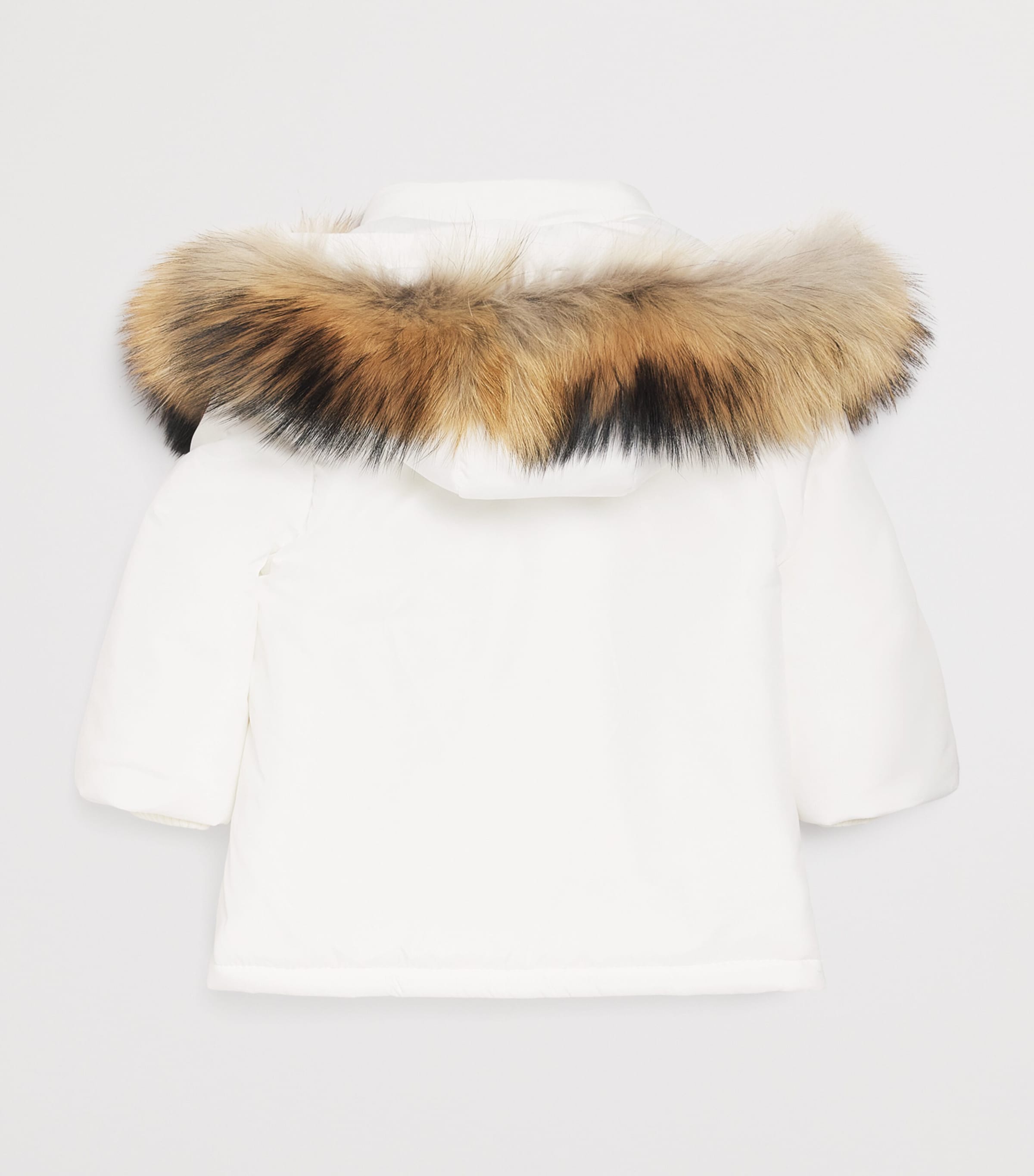 Fox Fur-Trim Padded Coat (1-24 Months) PANNA Image 2