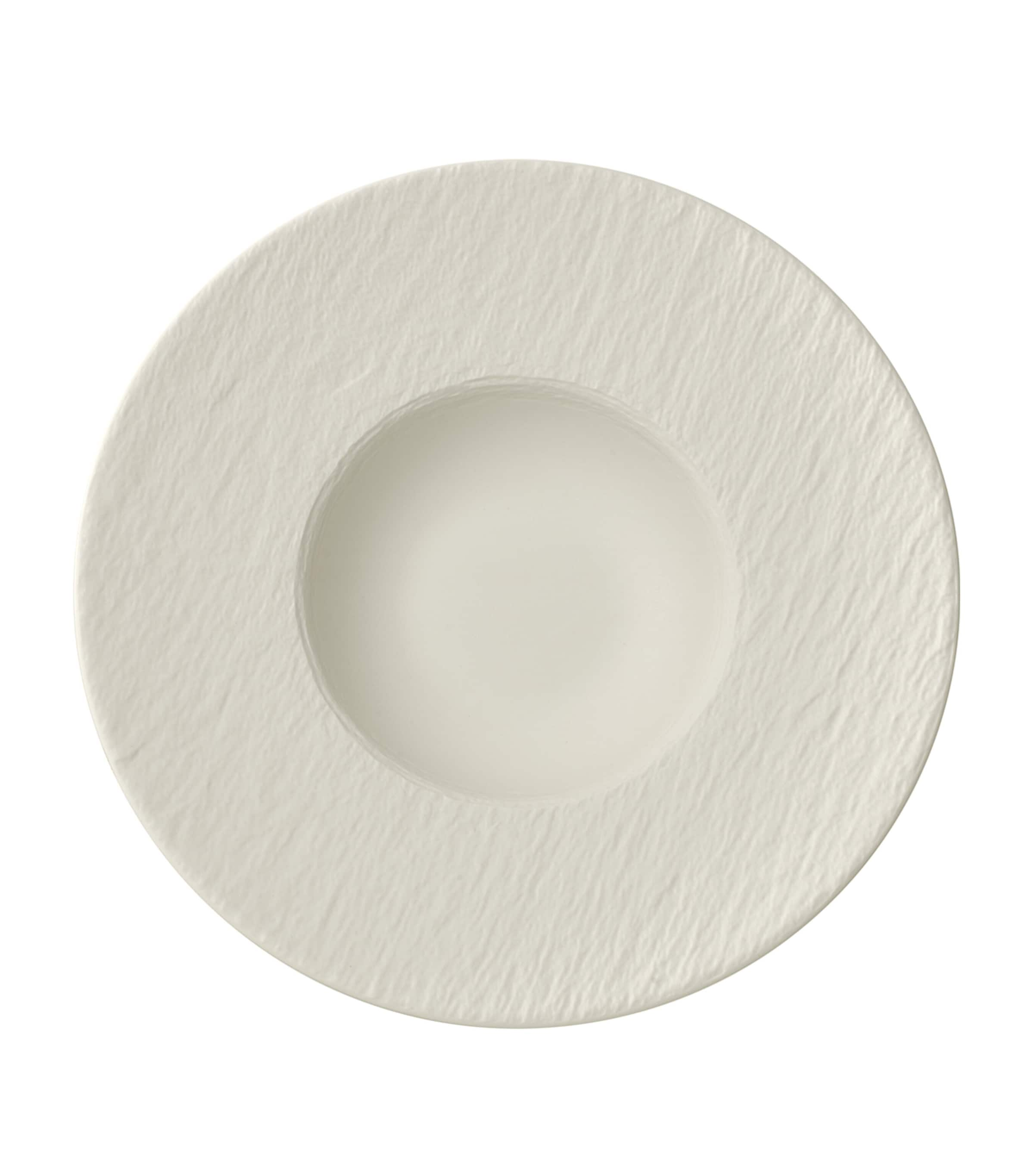 Villeroy & Boch Manufacture Rock Blanc Pasta Plate In White