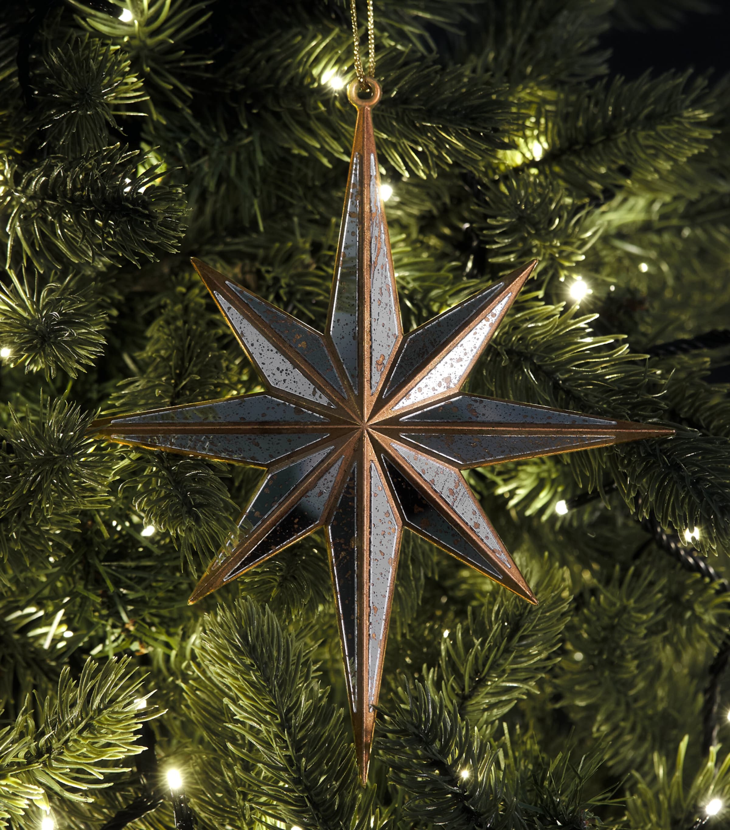 Shishi Mirror Star Tree Decoration Silver Image 3
