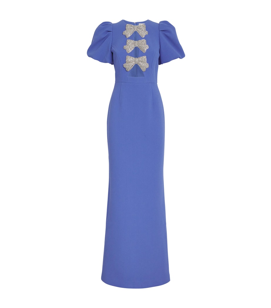 Puff-Sleeve Violetta Maxi Dress PERIWINKLE BLUE Image 1