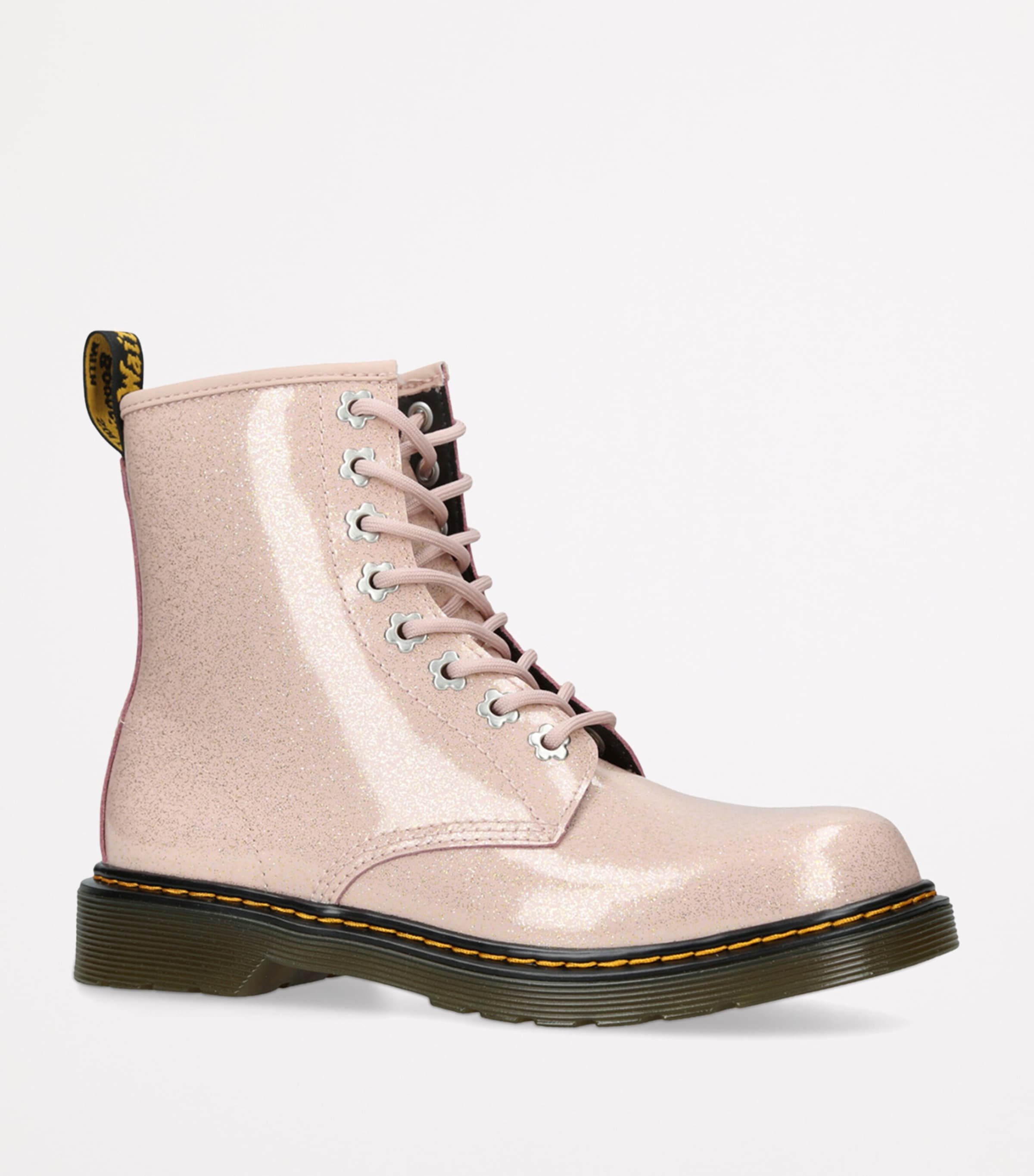 Dr. Martens Glitter 1460 Lace-Up Boots Pale Pink Image 3
