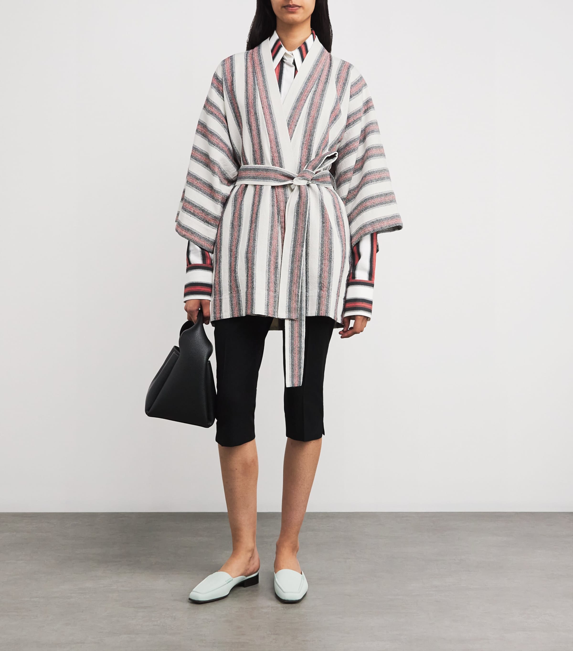 CAMILLA AND MARC Womens Stripe Balthaza Robe Dress Balthaza Stripe Image 2