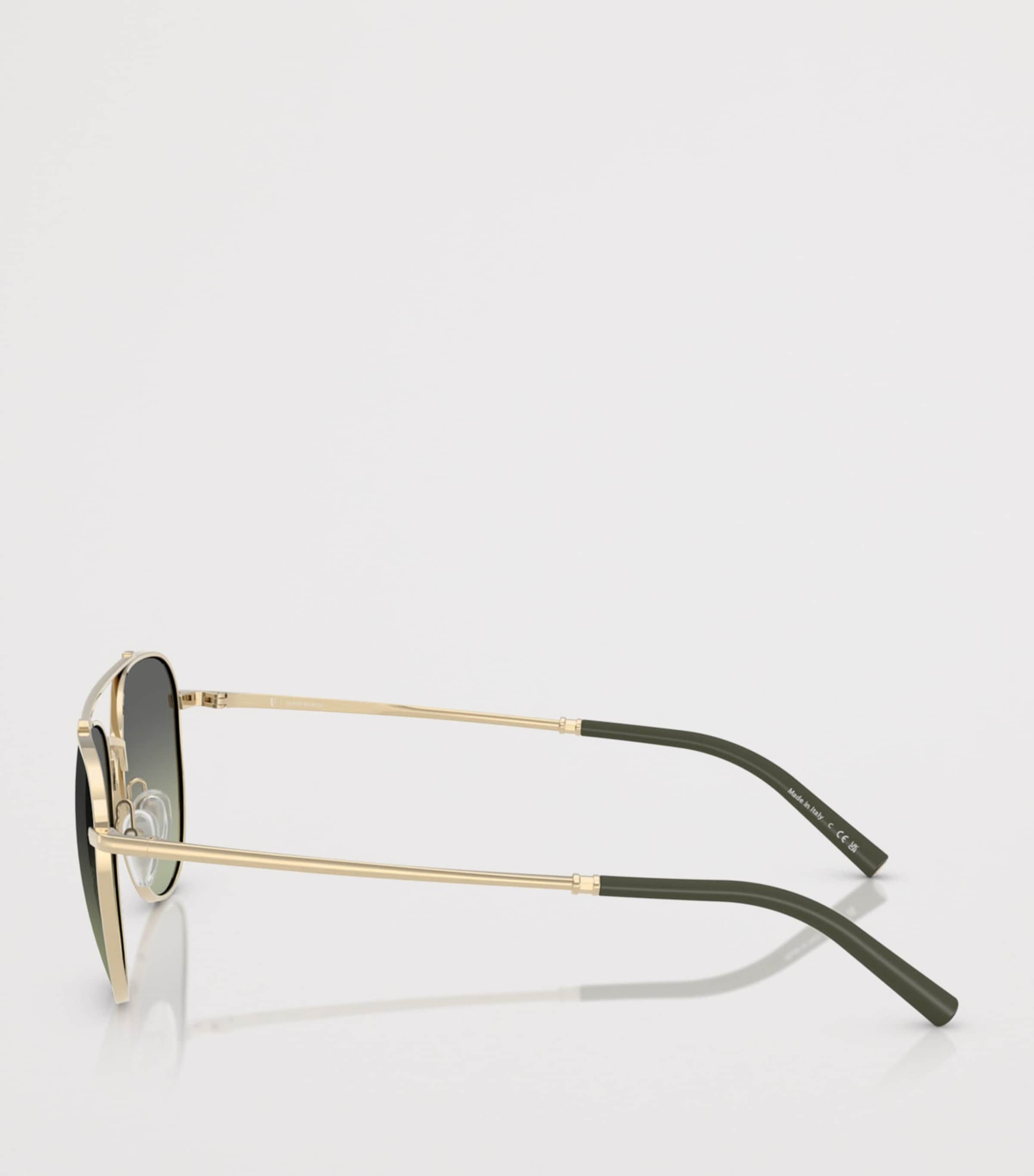 Oliver Peoples x Roger Federer Metal R-10 Pilot Sunglasses Gold Image 3