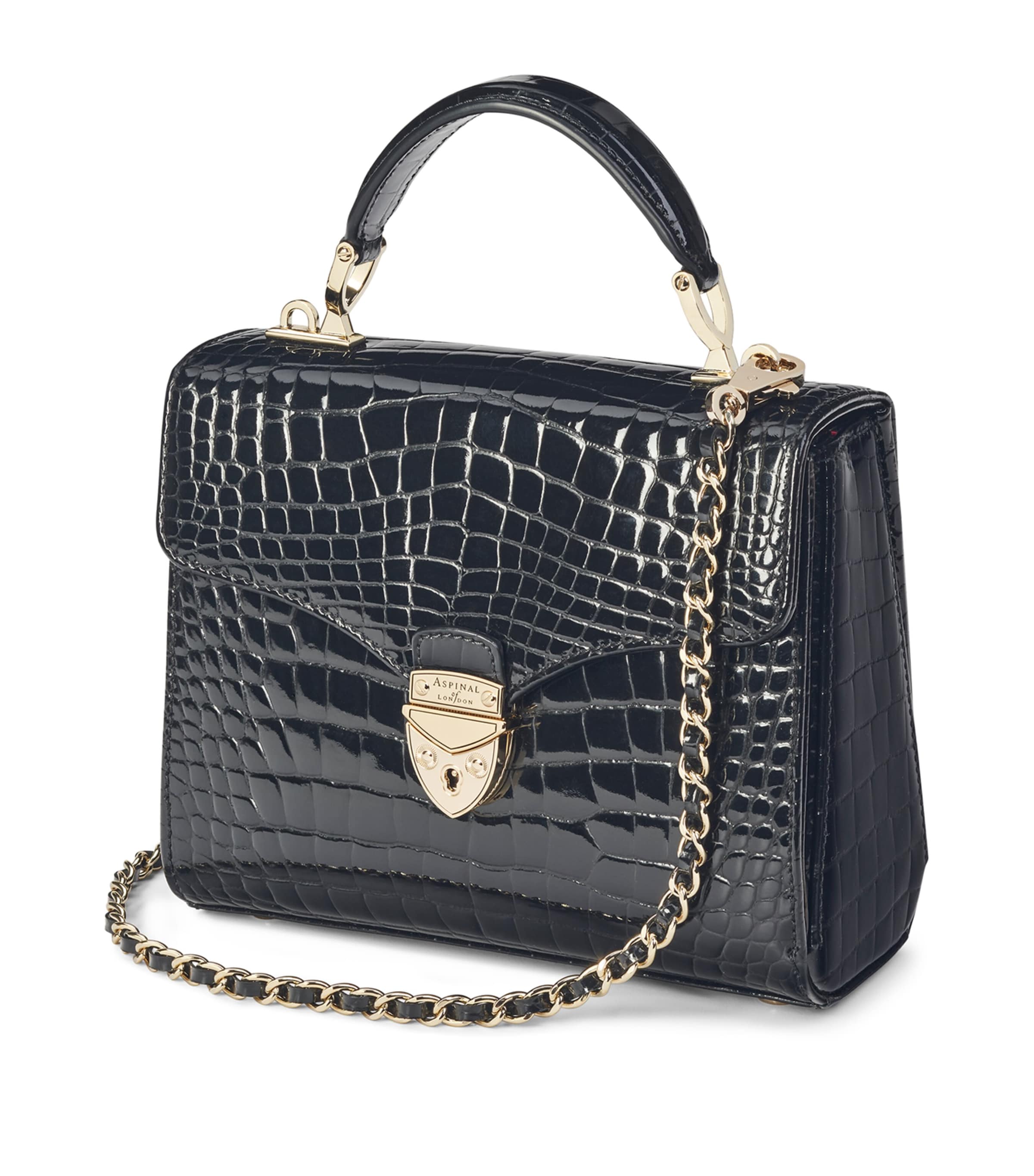 Aspinal Of London Leather Mayfair Top-handle Bag In Black