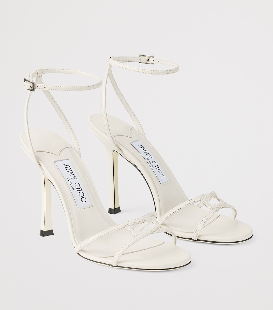 Leo 1998 110 Leather Heeled Sandals LATTE Image 6