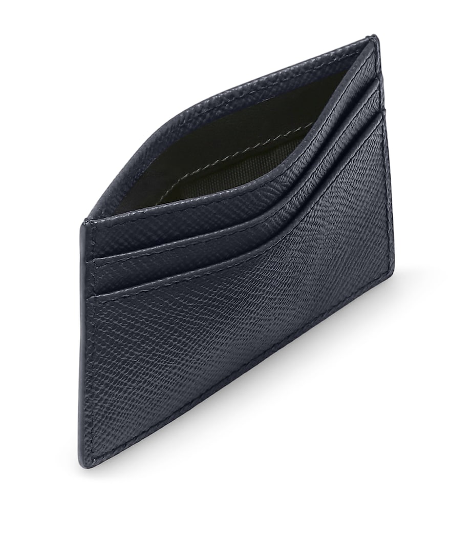 Panama Leather Card Holder NAVY Image 3