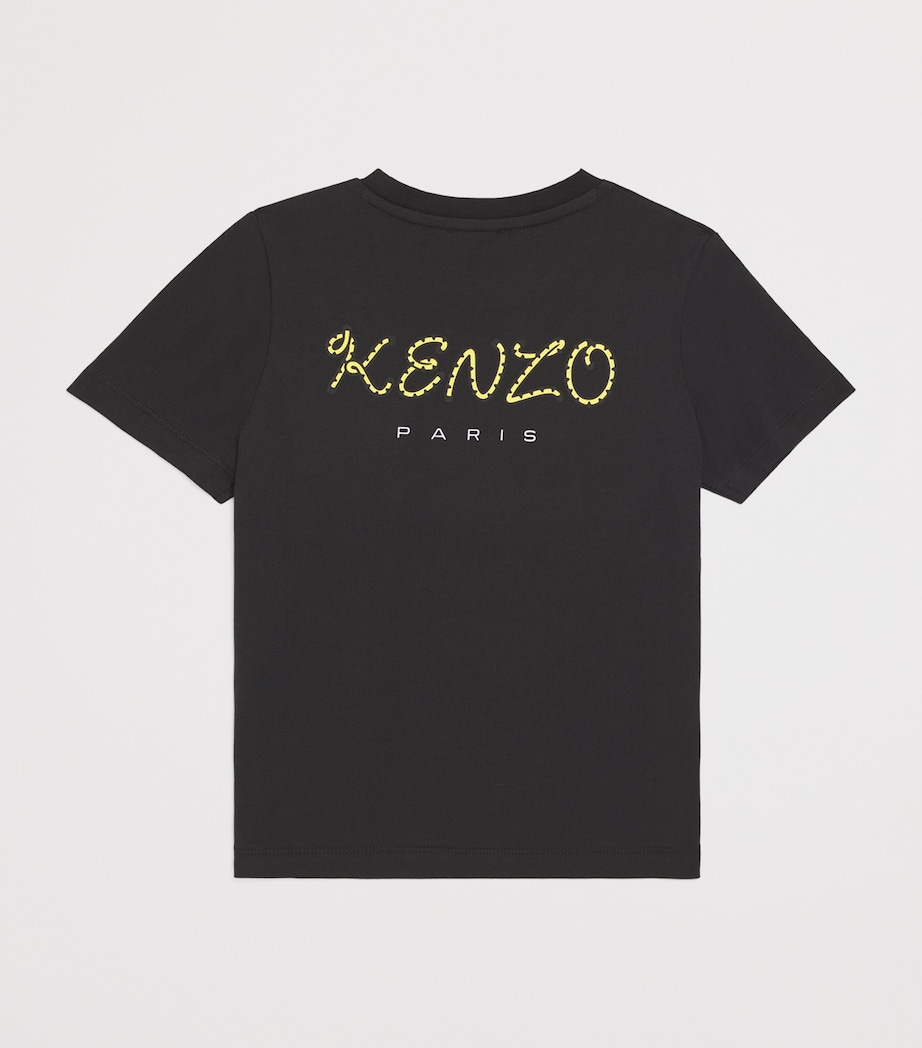 Cotton Small Tiger T-Shirt (2-14 Years) BLACK Image 2