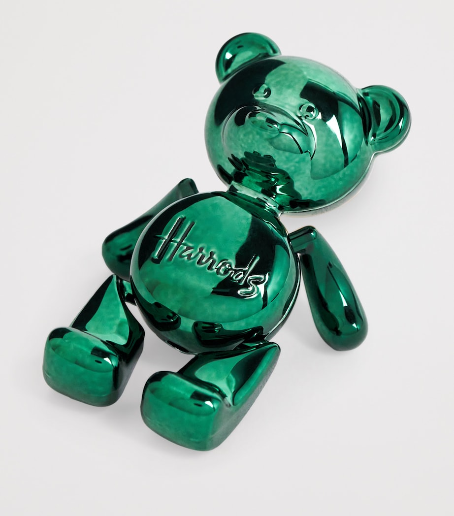 Jointed Bear Pin Badge GREEN Image 3