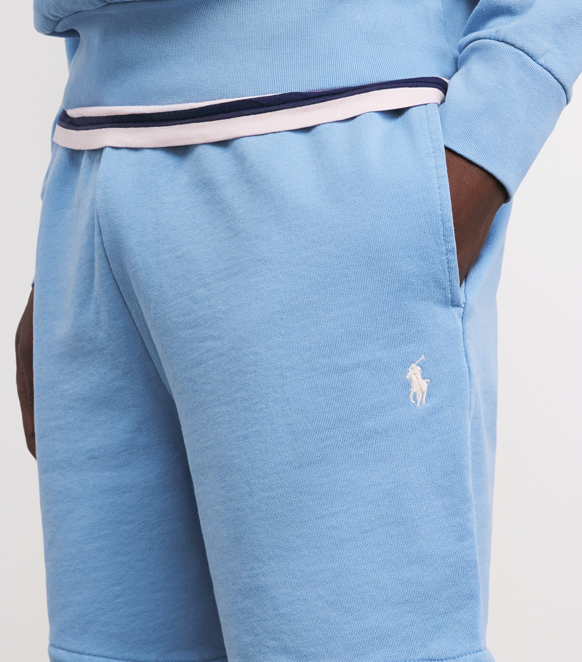 Polo Ralph Lauren Mens Cotton Terry Shorts Bristol Blue Image 3