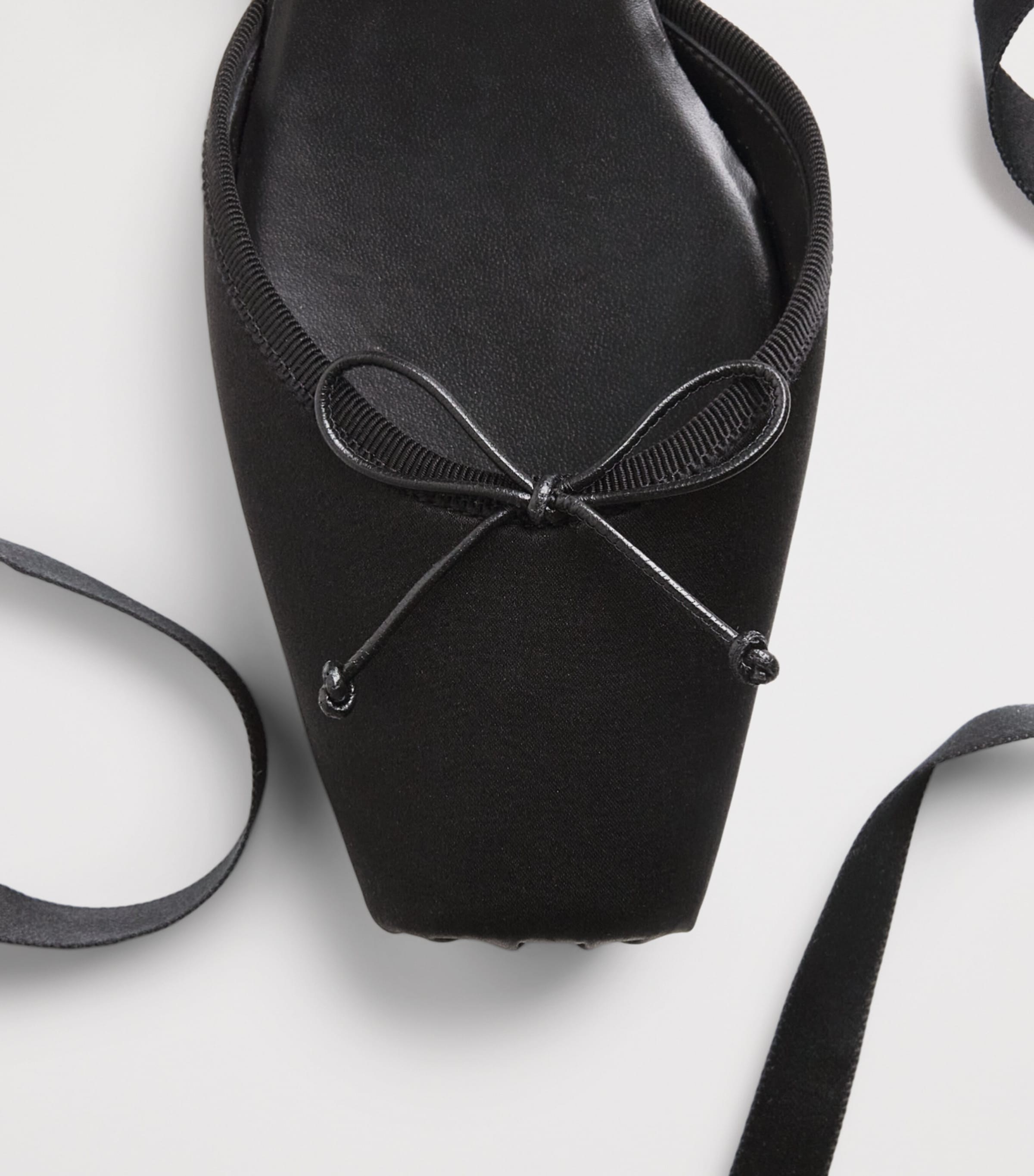 Christian Louboutin Cassia Lace-Up Satin Ballet Flats Image 6
