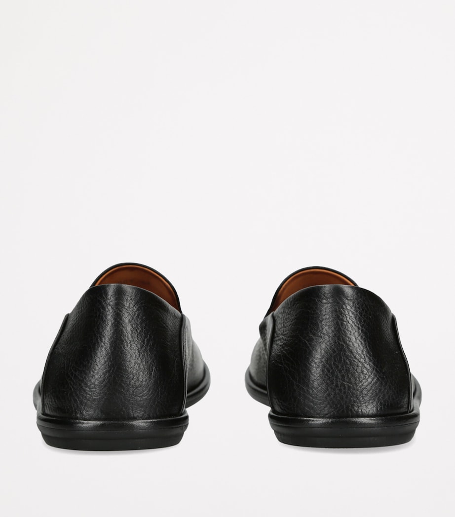 Leather Mienne Slippers BLACK Image 3