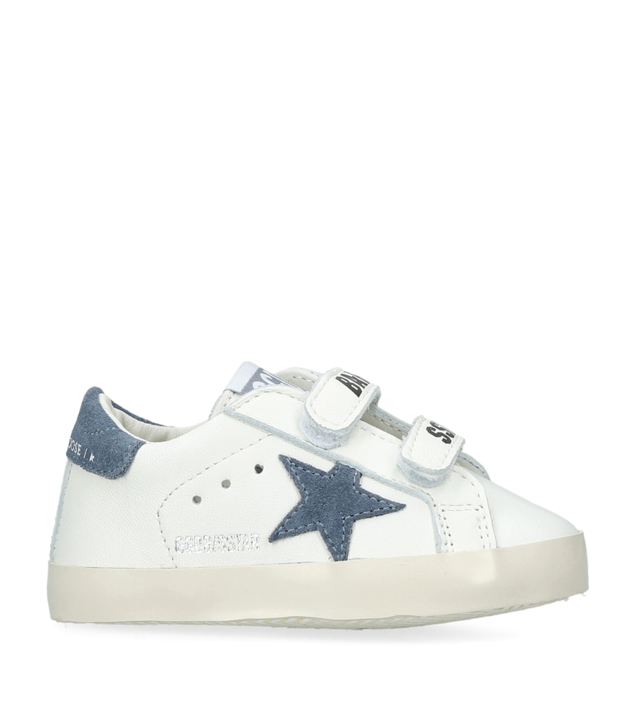 Golden Goose Leather Baby School Sneakers White/oth Image 1