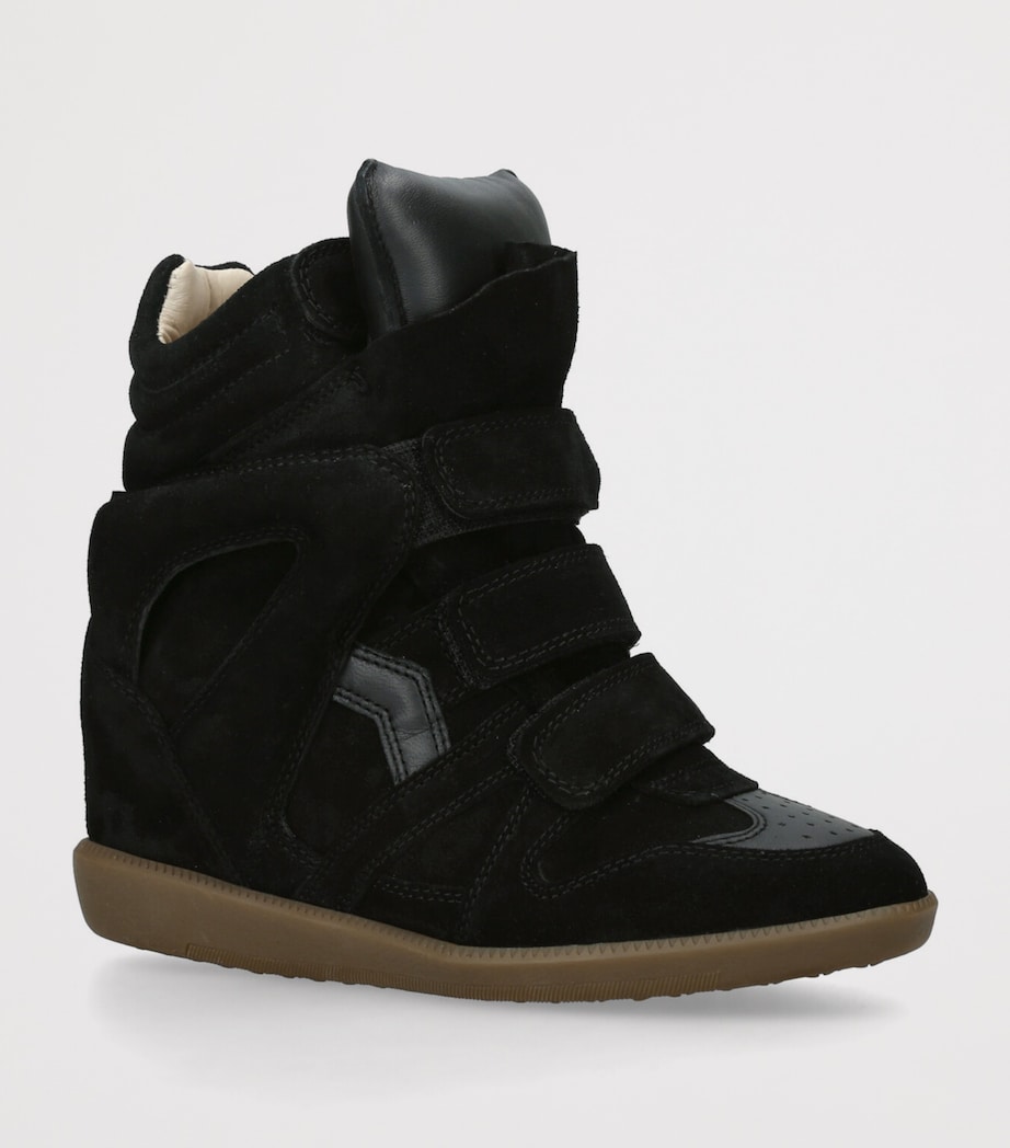 Suede Bekett Wedge Sneakers 50 BLACK Image 3