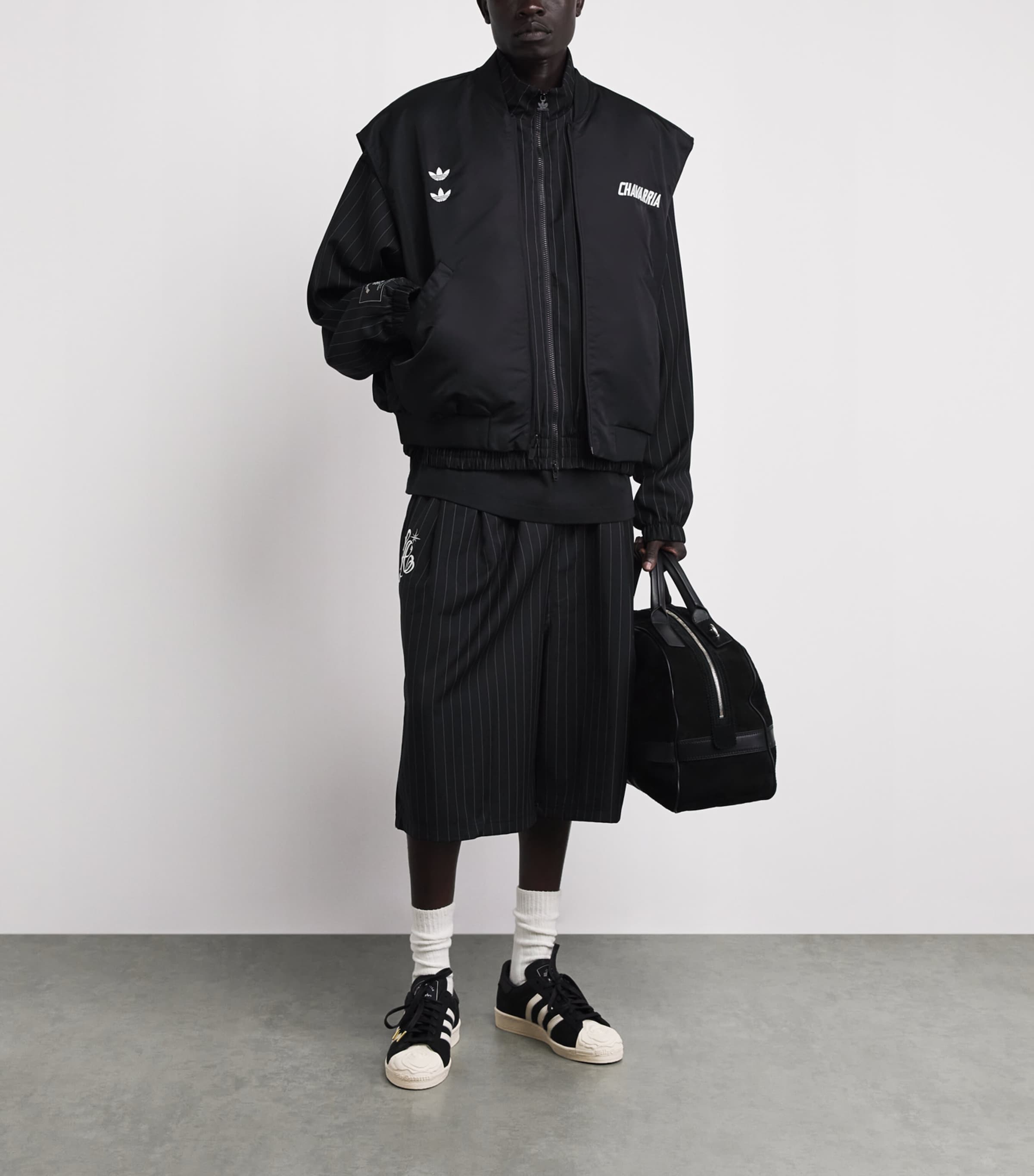 Willy Chavarria x adidas Originals Superstar Sneakers Black/white/gold Image 4