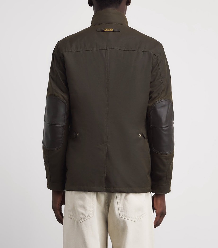 Barbour Mens Ogston Wax Jacket Olive Image 5