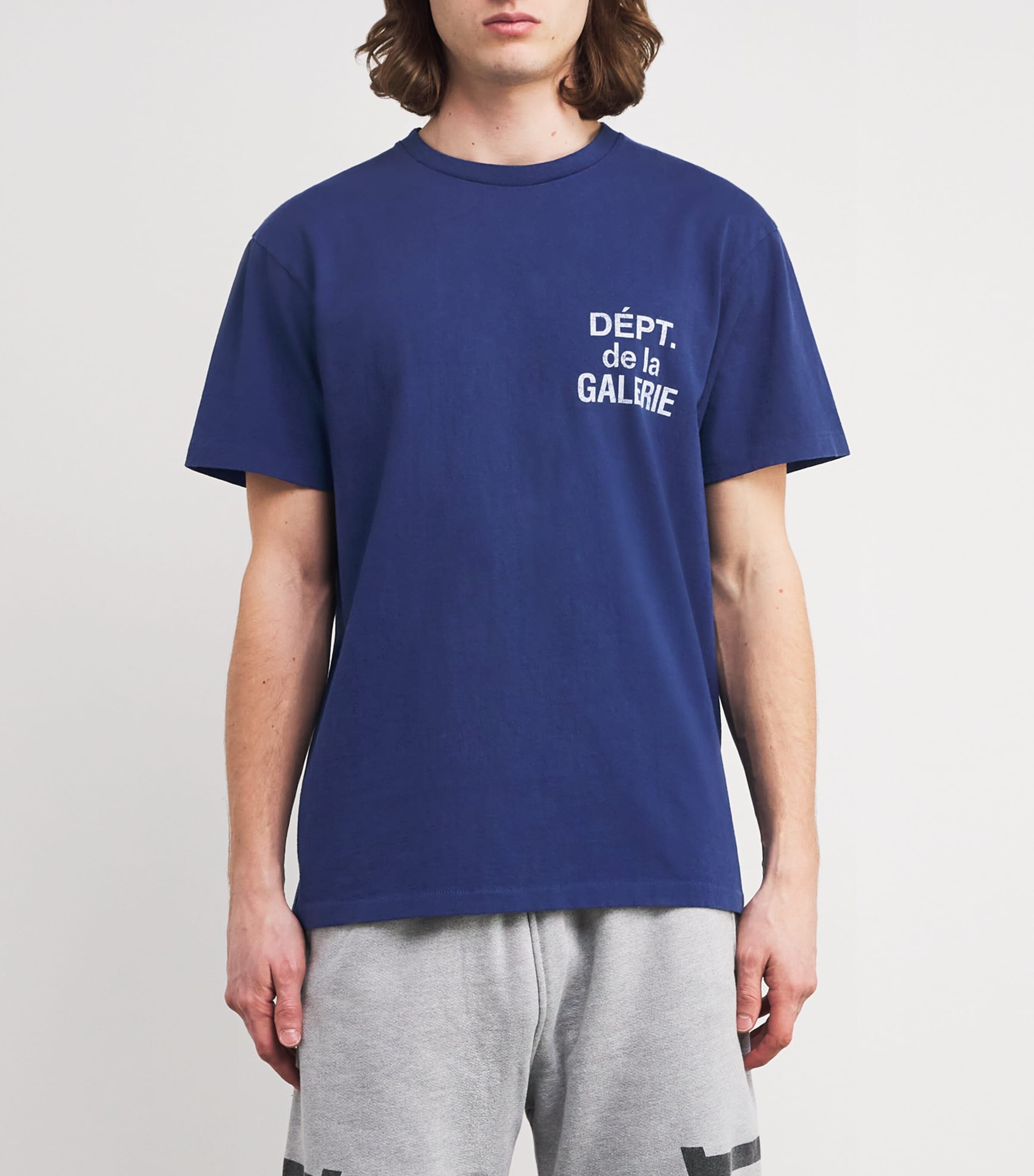 GALLERY DEPT. Navy Cotton French Logo T-Shirt | Harrods UK