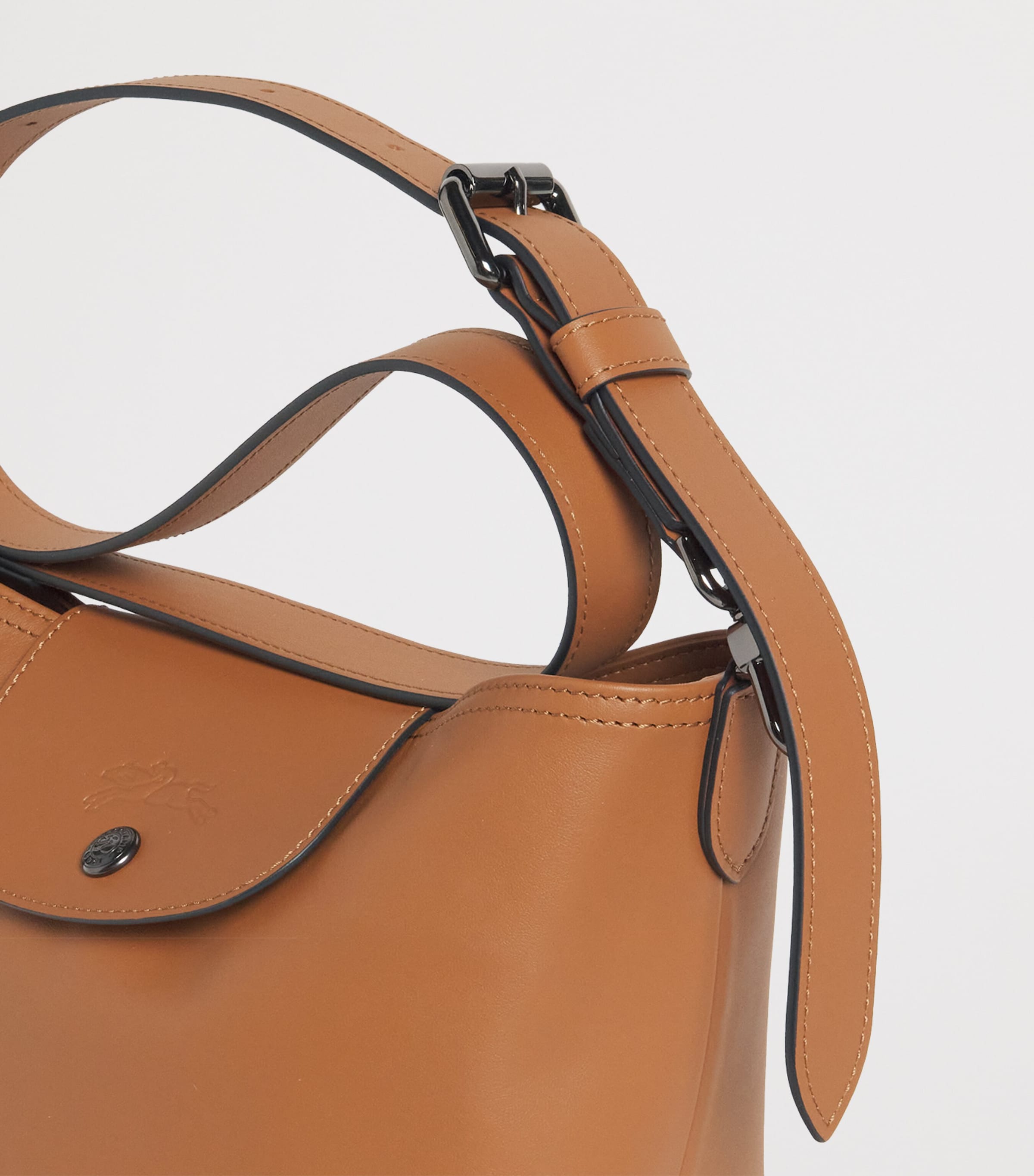 Longchamp Leather Le Pliage Xtra Cross-Body Bag Cashew Image 4