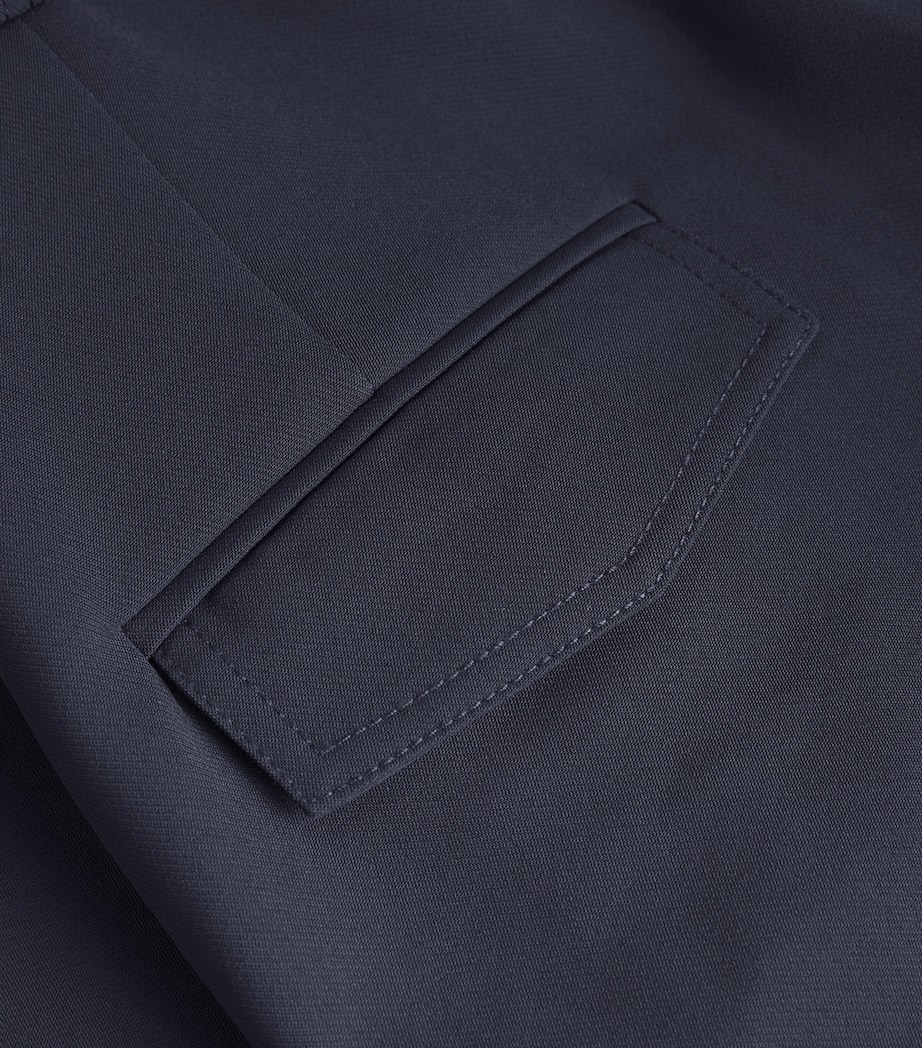 Veronica Beard Womens Cole Wide-Leg Trousers Navy Image 5