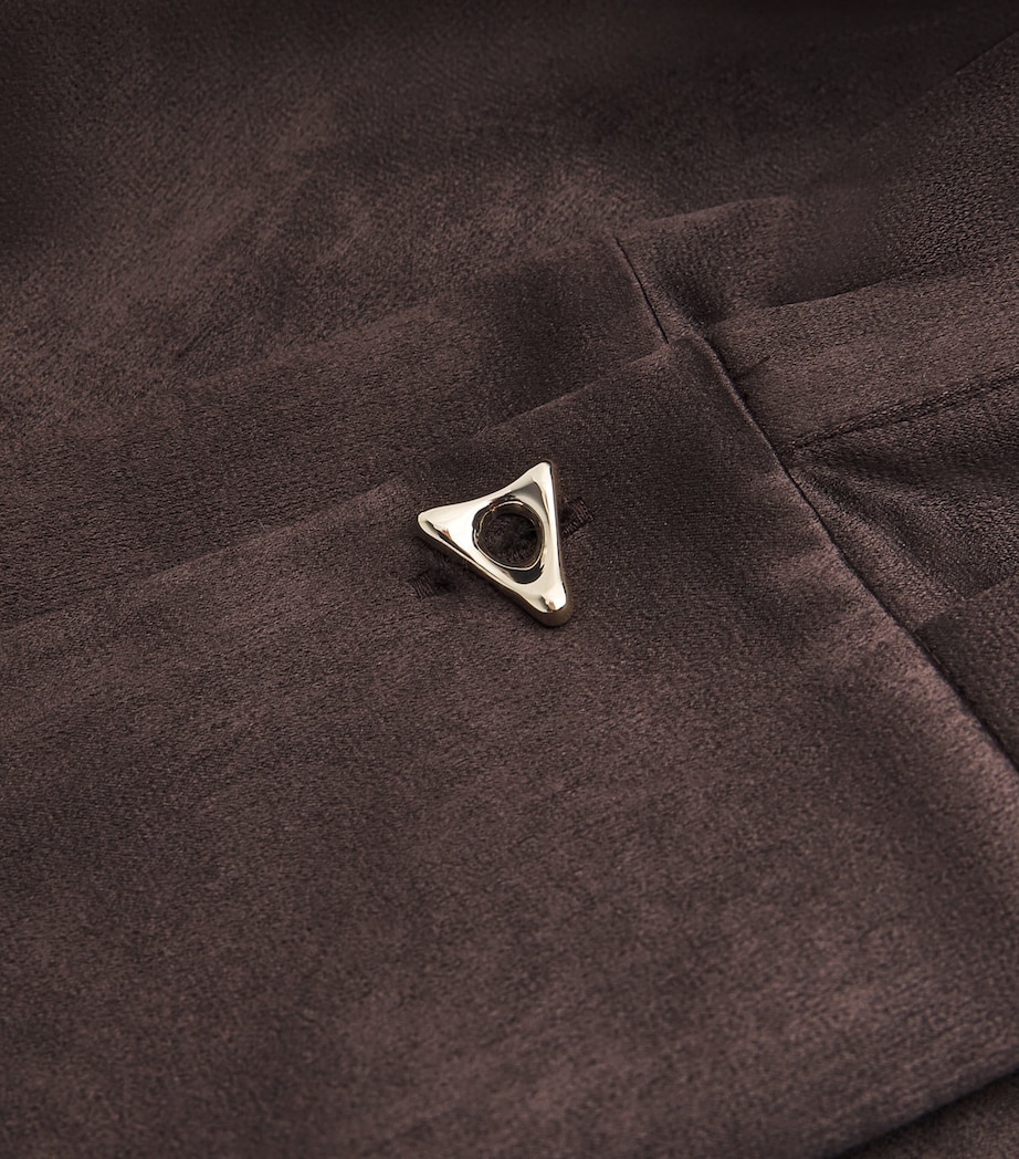 Satin Wrap Neel Shirt 208 ESPRESSO Image 5