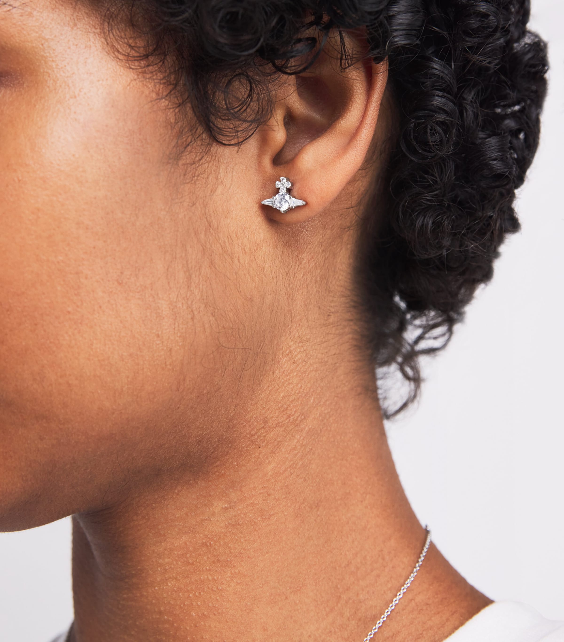 Sterling Silver Feodora Ring P373 PLATINUMCRMROSE Image 2