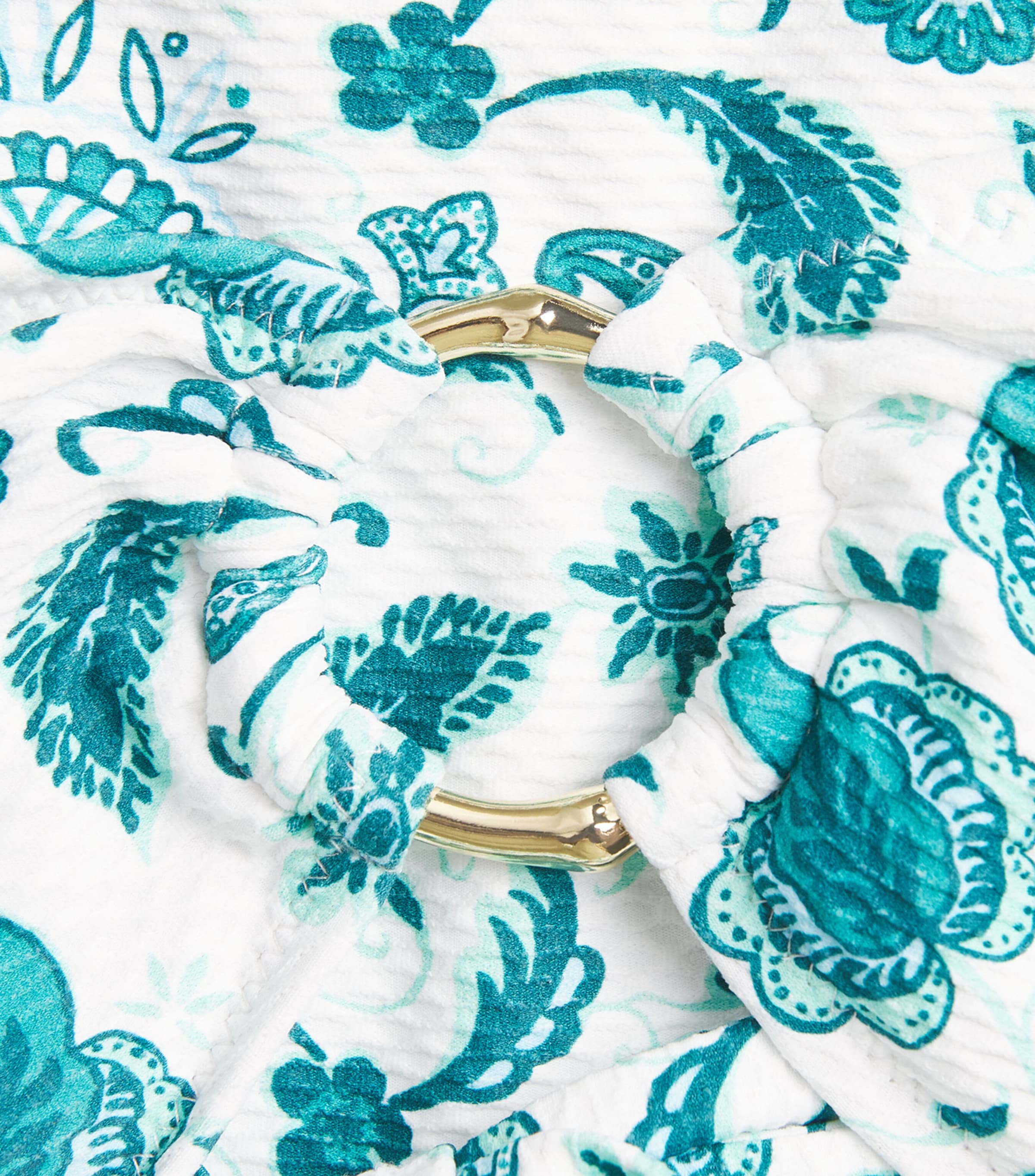 Halterneck Floral Kos Bikini Top PRT-PRT/CORE TEXTURE Image 4