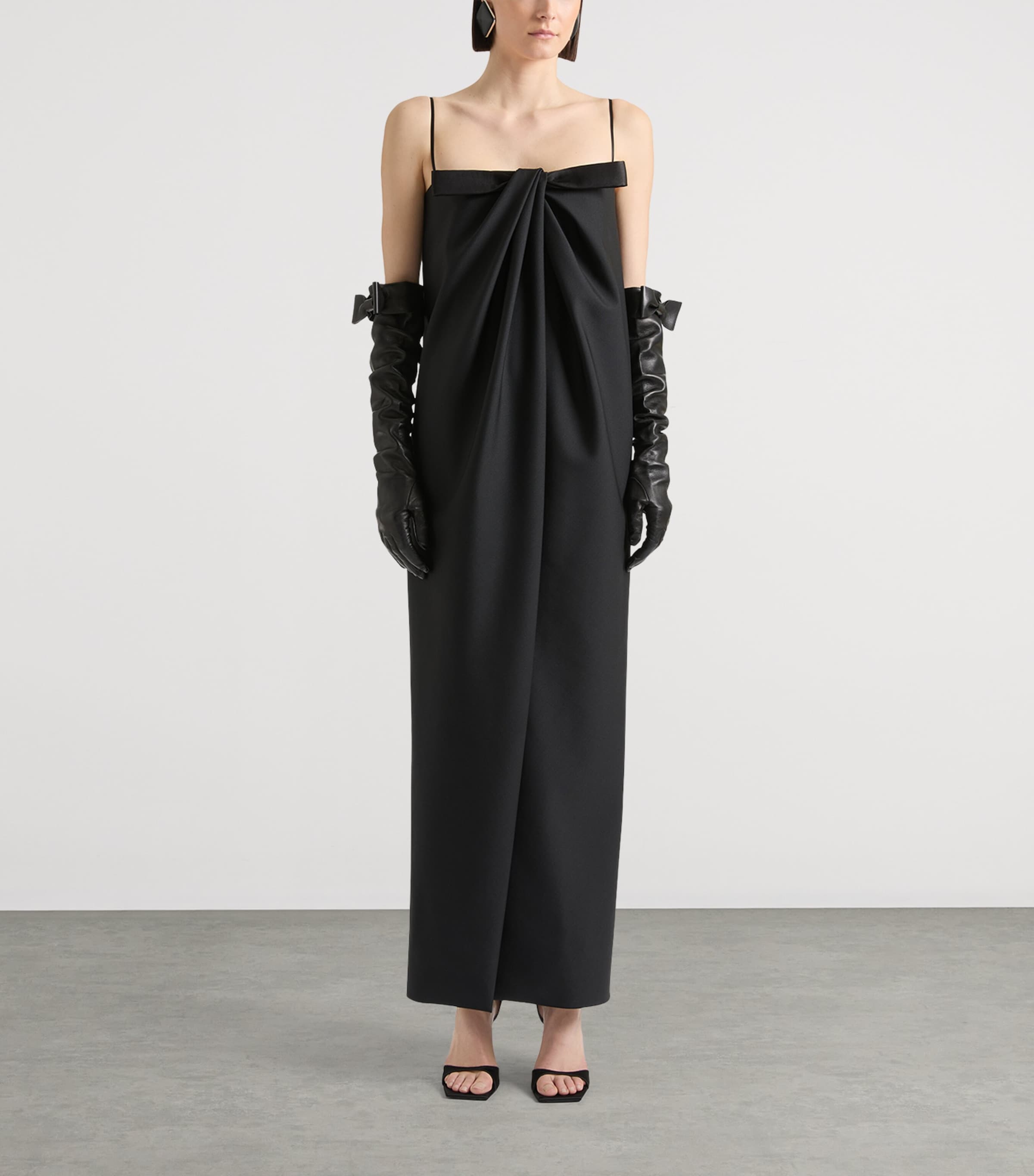 Givenchy Womens Wool-Mohair Sliced Maxi Dress Image 2