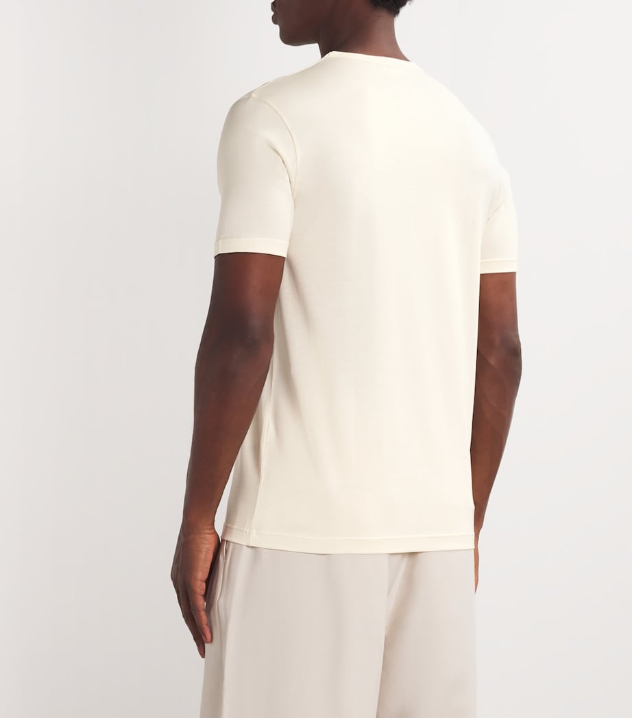 Sunspel Mens Supima Cotton T-Shirt Nuab/undyed Image 4