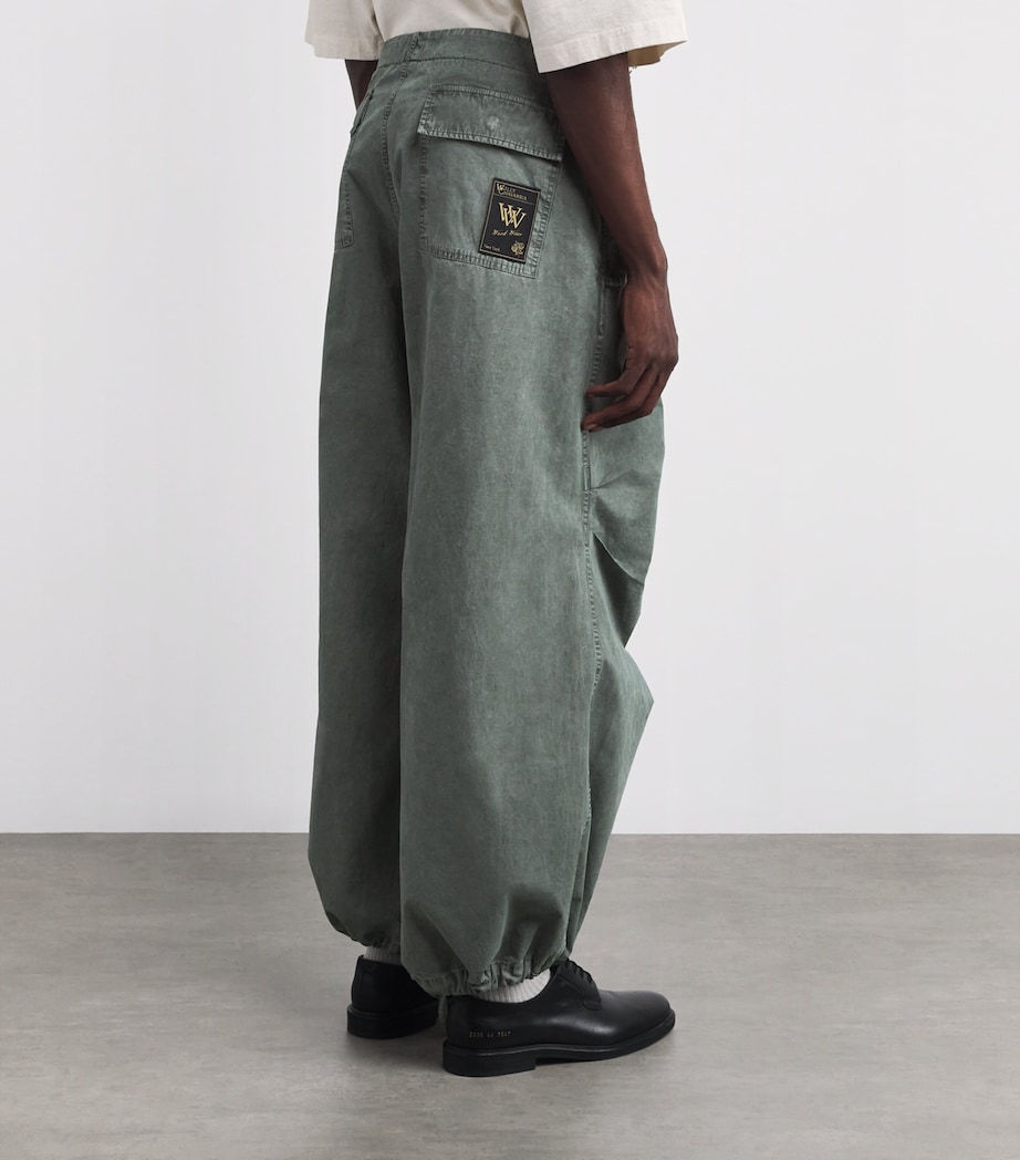 Cotton Wasko Trousers GREEN Image 4