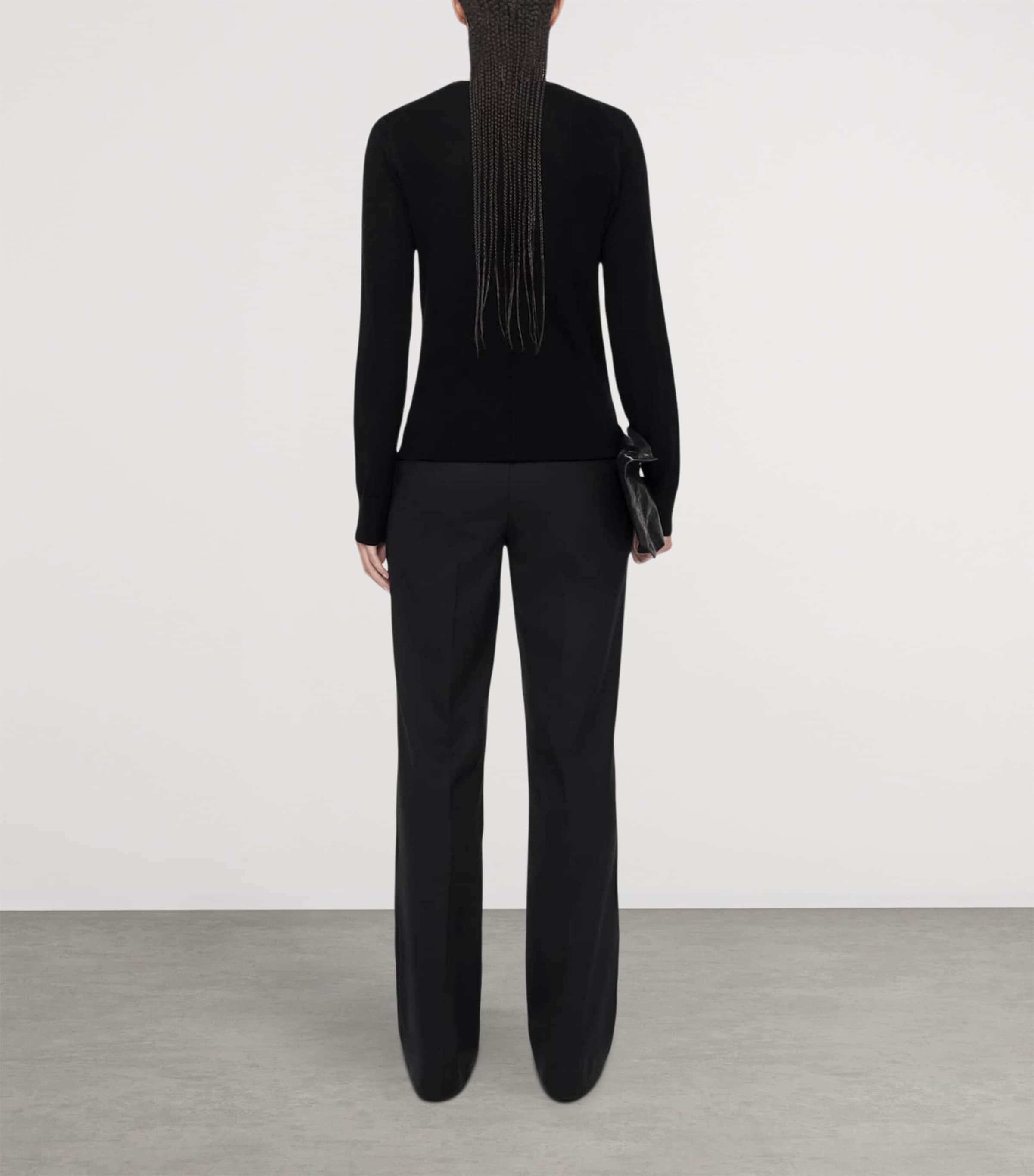 AllSaints Womens Merino Wool Coyte Sweater Black Image 7