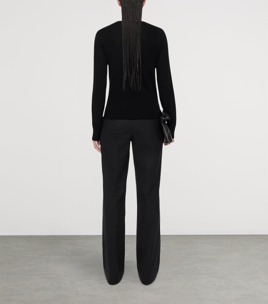 AllSaints Womens Merino Wool Coyte Sweater Black Image 7
