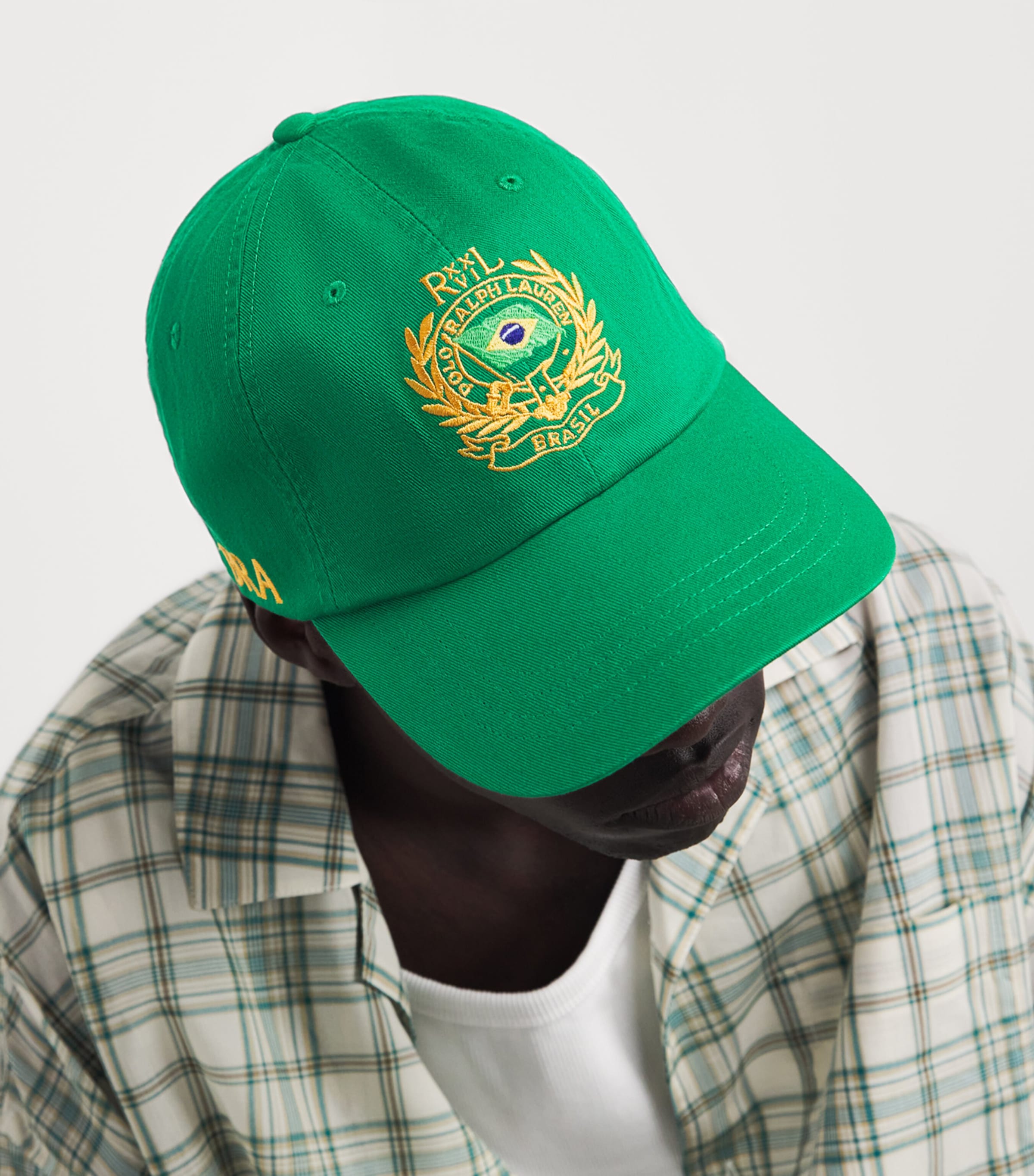 Polo Ralph Lauren Cotton Twill Brazil Crest Baseball Cap Billard Image 2