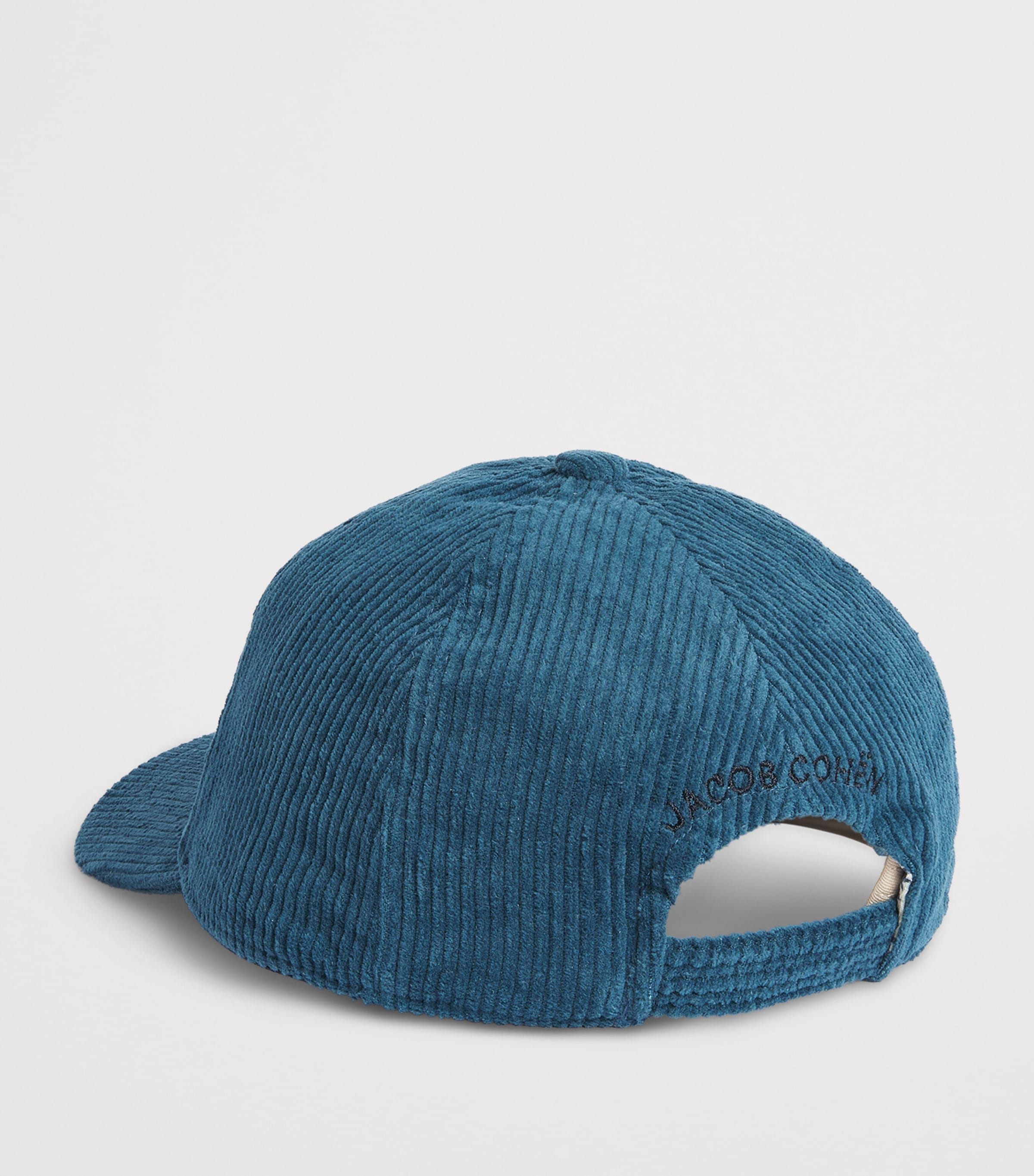Jacob Cohën Cotton Corduroy Logo Baseball Cap Storm Blue Image 2