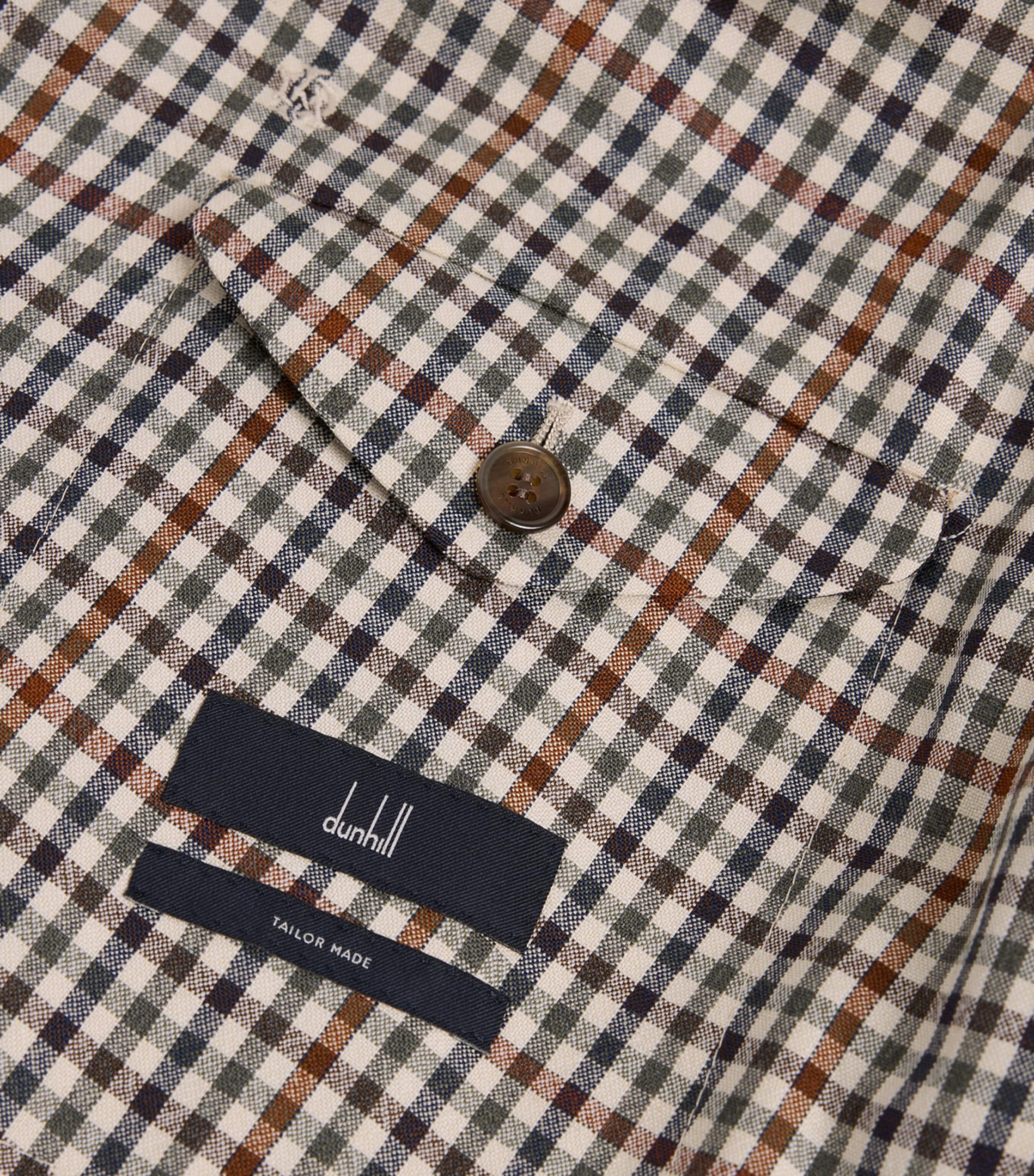 Wool Gingham Blazer 201BROWN Image 6