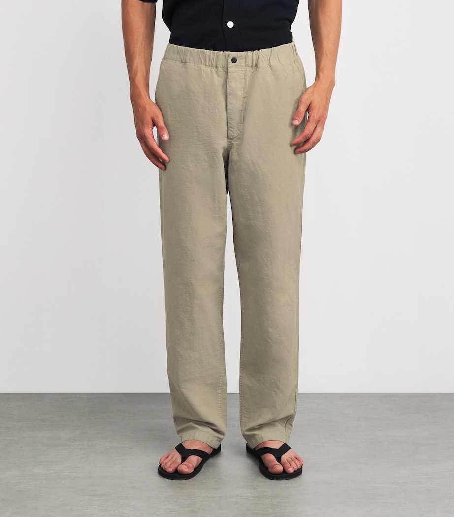 Cotton-Linen Ezra Trousers CLAY Image 3