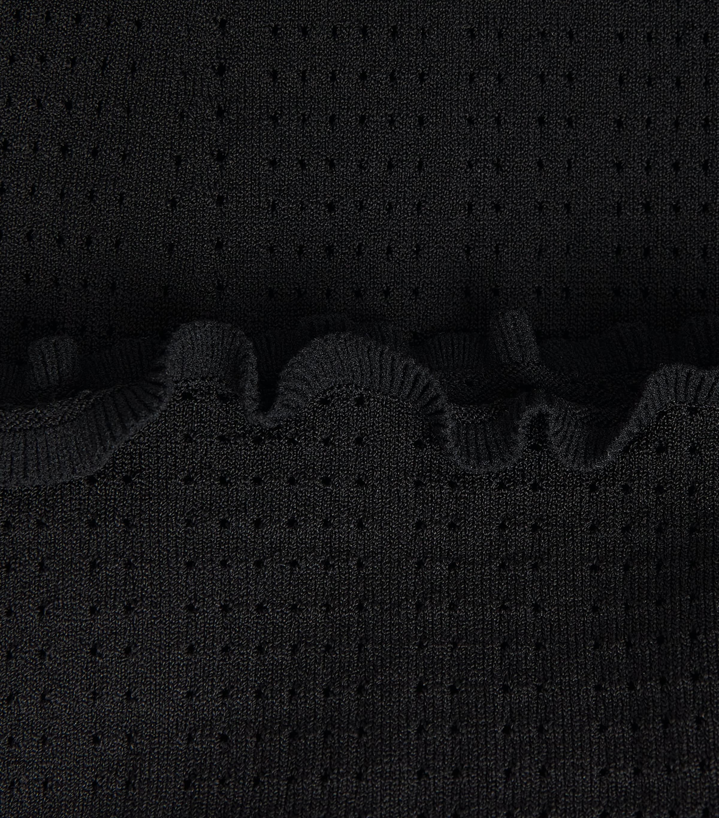 Sandro Paris Womens Knitted Midi Dress Black Image 6