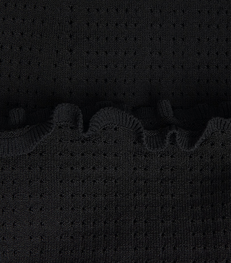 Sandro Paris Womens Knitted Midi Dress Black Image 6