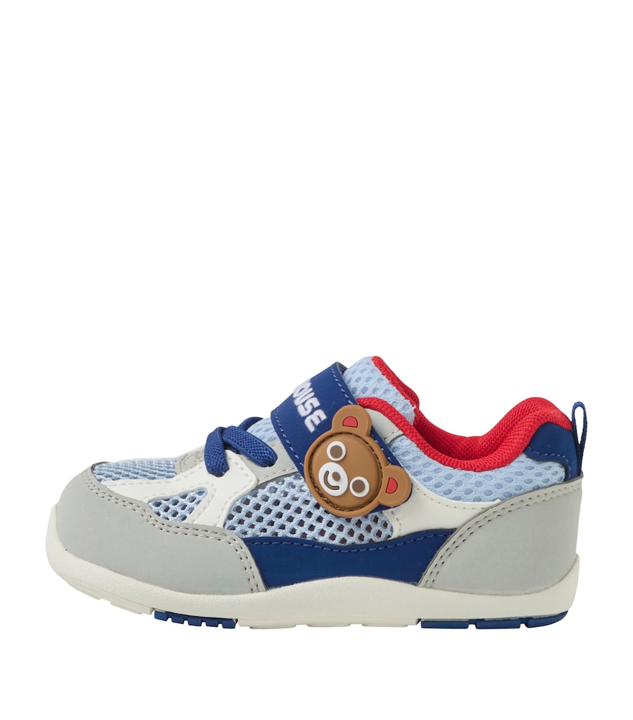 Miki House Bear Appliqué Sneakers Image 1