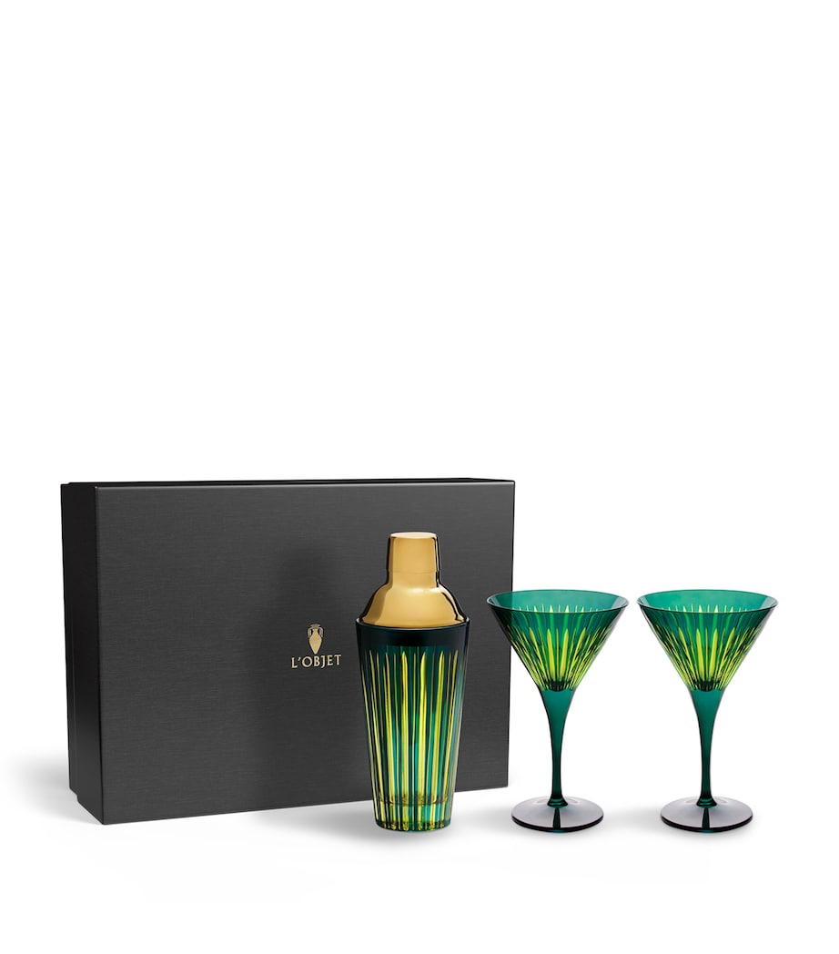 L'Objet Prism Cocktail Set Green Image 2