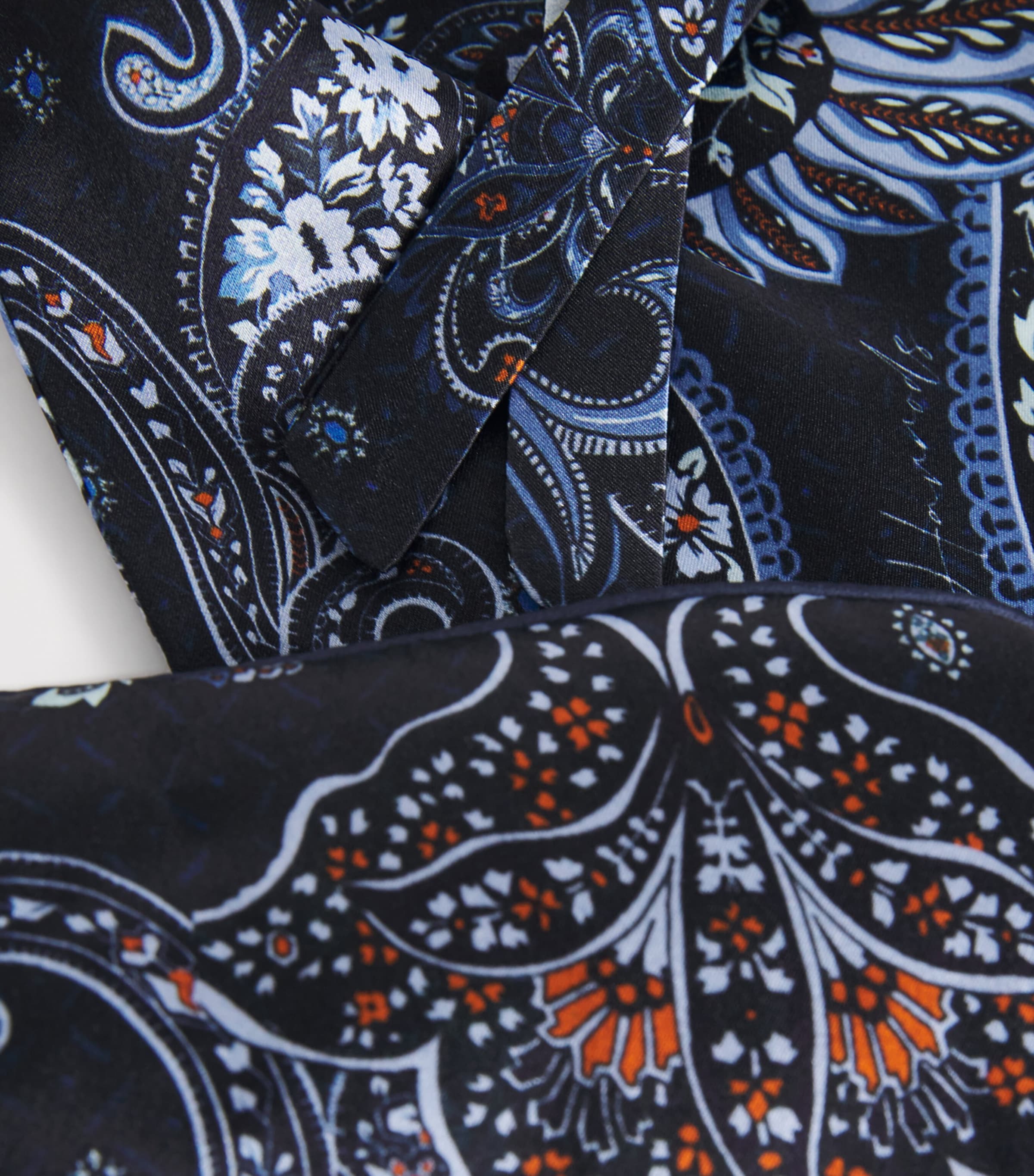 Silk Paisley Sleep Mask MULTI Image 4