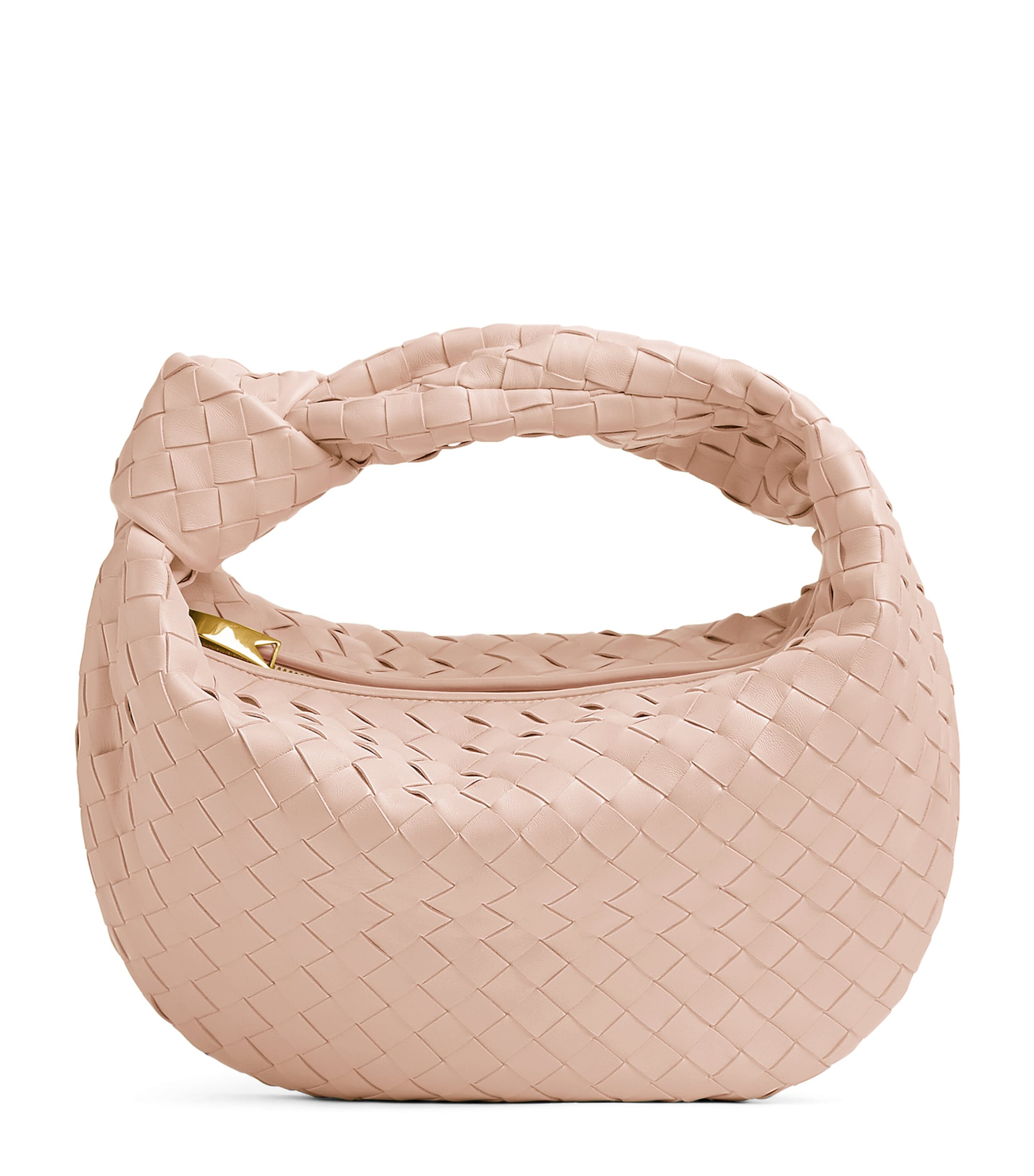 Bottega Veneta Pink Small Jodie Bag In 6917 Lotus Gold