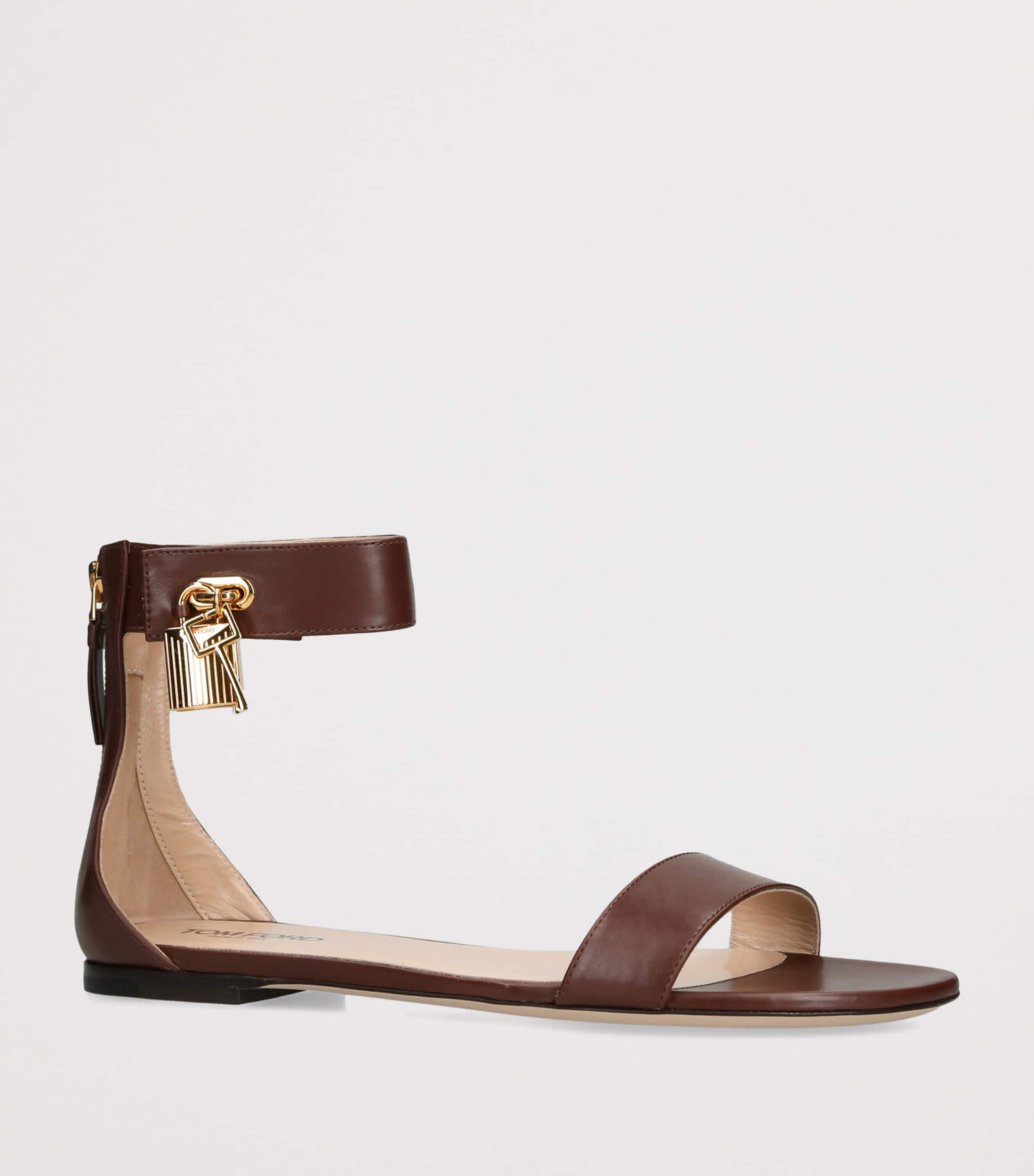 TOM FORD Leather Padlock Sandals | Women Shoes | Sandals | Flat Sandals | Designers | Tom Ford TOM FORD Leather Padlock Sandals | Women Shoes | Sandals | Flat Sandals | Designers | Tom Ford